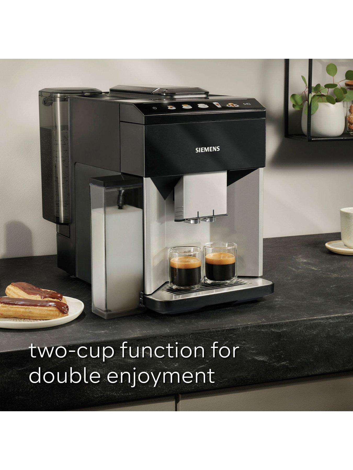  image of siemens-eq500-tq513gb1-bean-to-cup-coffee-machine-silver-amp-black