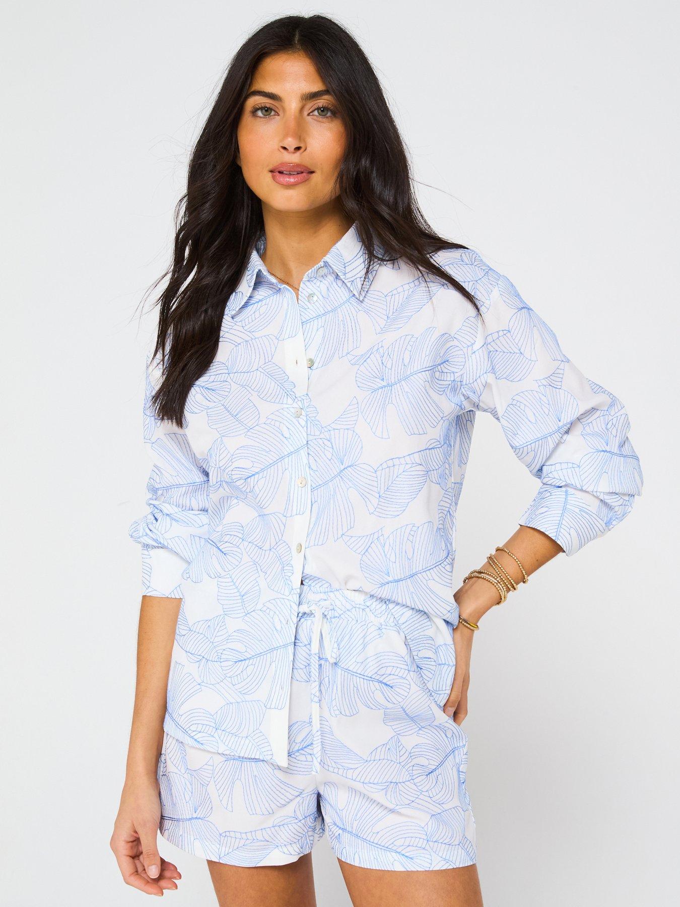 v-by-very-leaf-embroidered-resort-beach-shirt-cream
