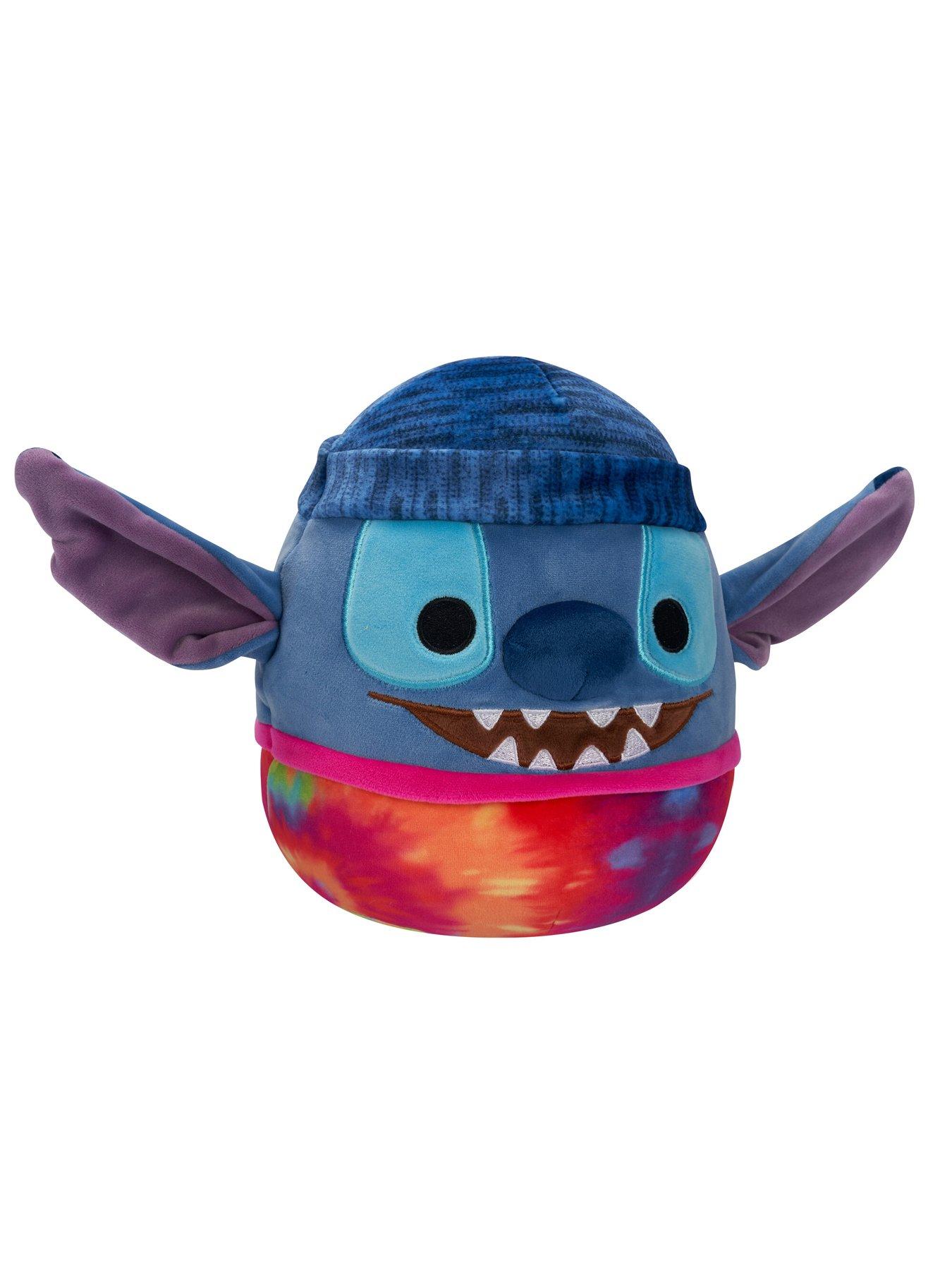  image of squishmallows-original-squishmallows-disney-8-inch-tie-dye-stitch-wearing-a-beanie-plush