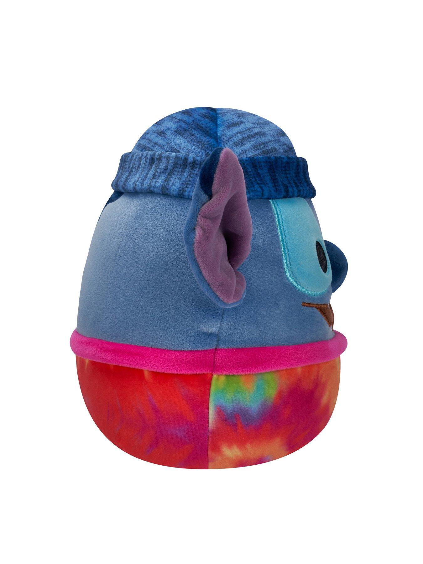  image of squishmallows-original-squishmallows-disney-8-inch-tie-dye-stitch-wearing-a-beanie-plush
