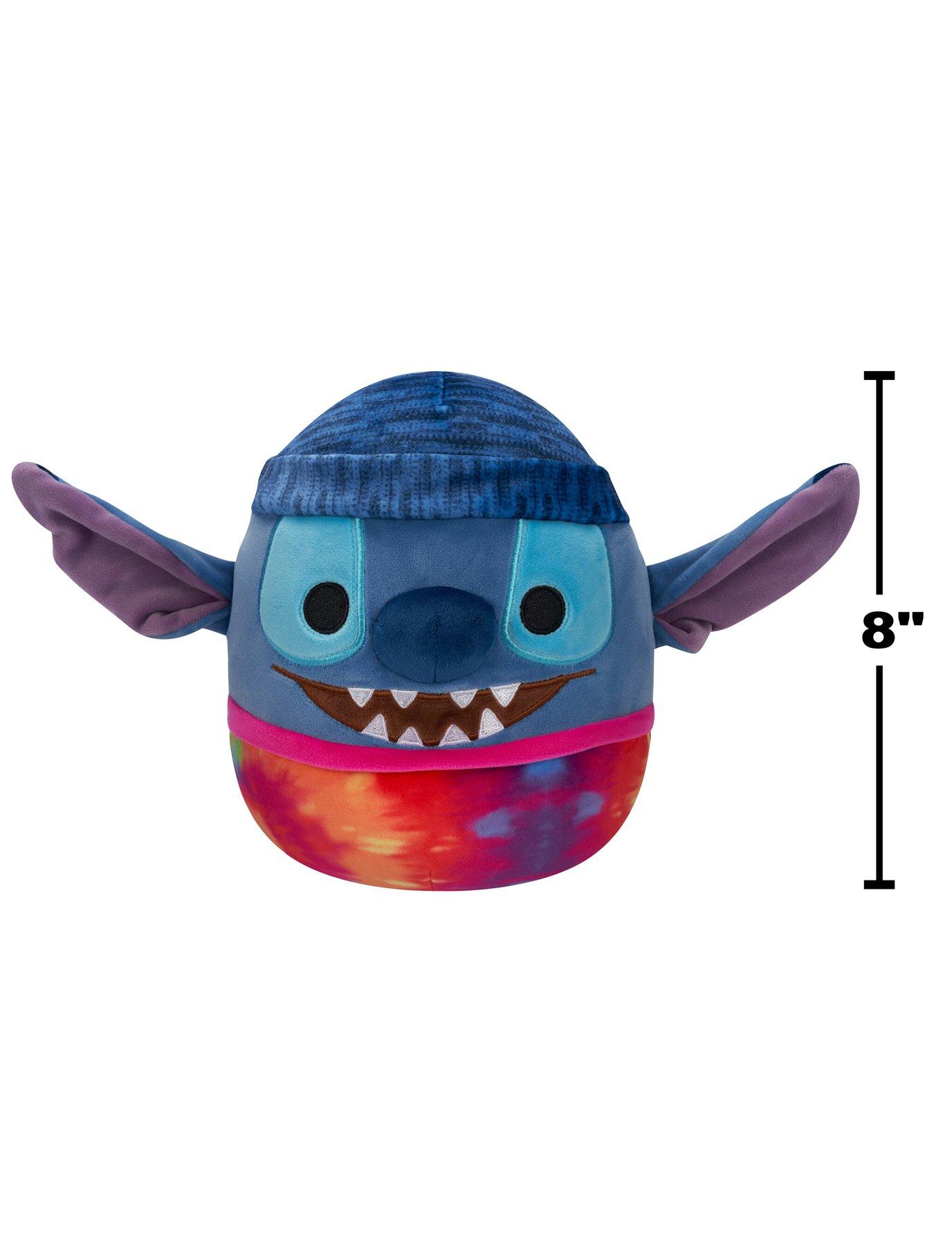  image of squishmallows-original-squishmallows-disney-8-inch-tie-dye-stitch-wearing-a-beanie-plush