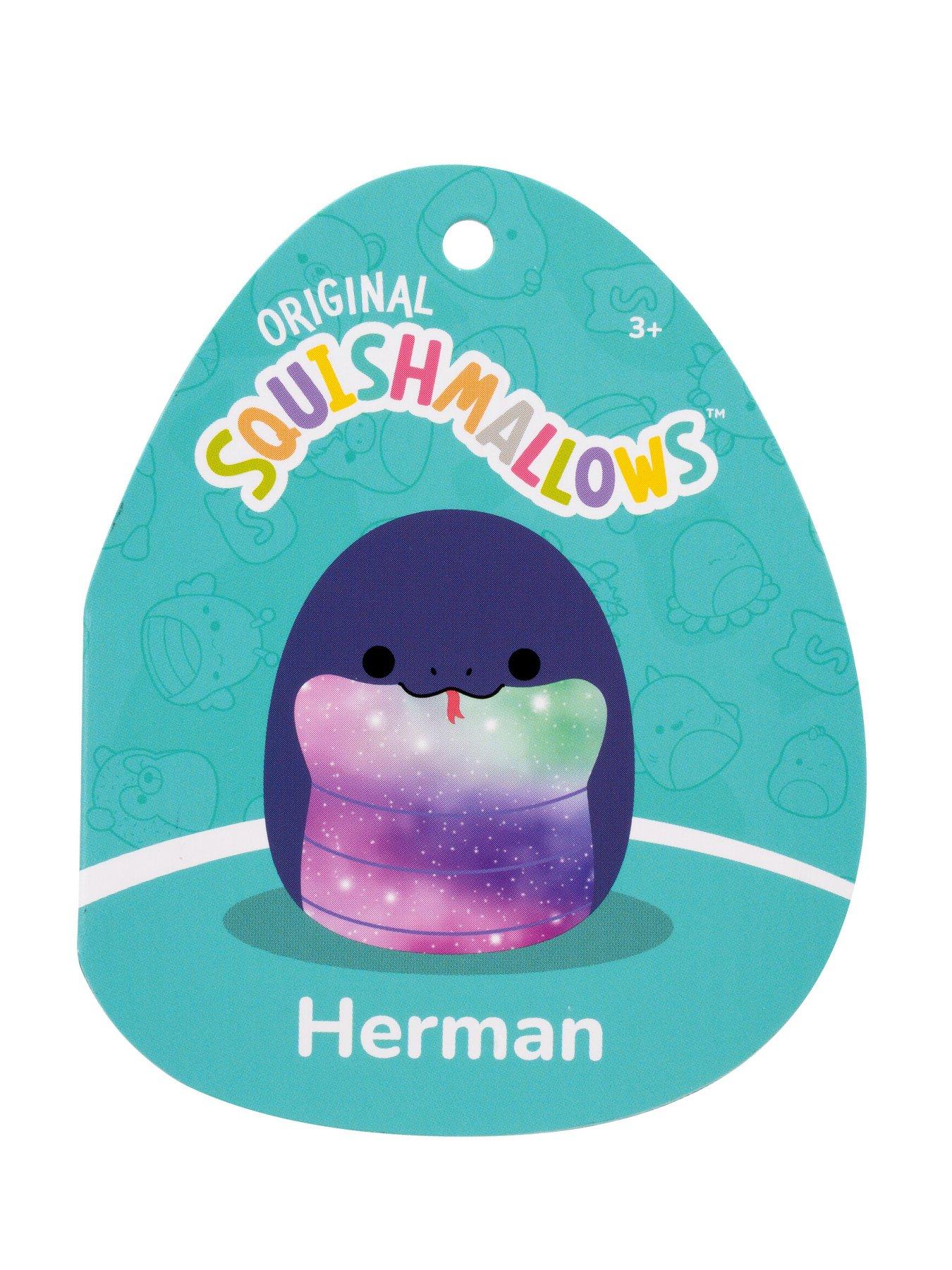 Image 6 of 8 of Squishmallows Herman the Navy Blue Snake 7.5" Plush