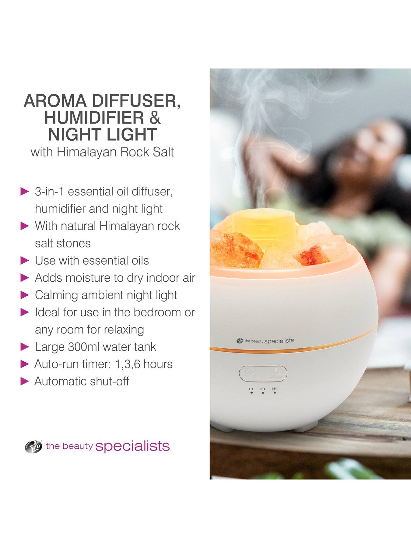 Image 7 of 8 of Rio Aroma Diffuser, Humidifier &amp; Night Light with Himalayan Rock Salt