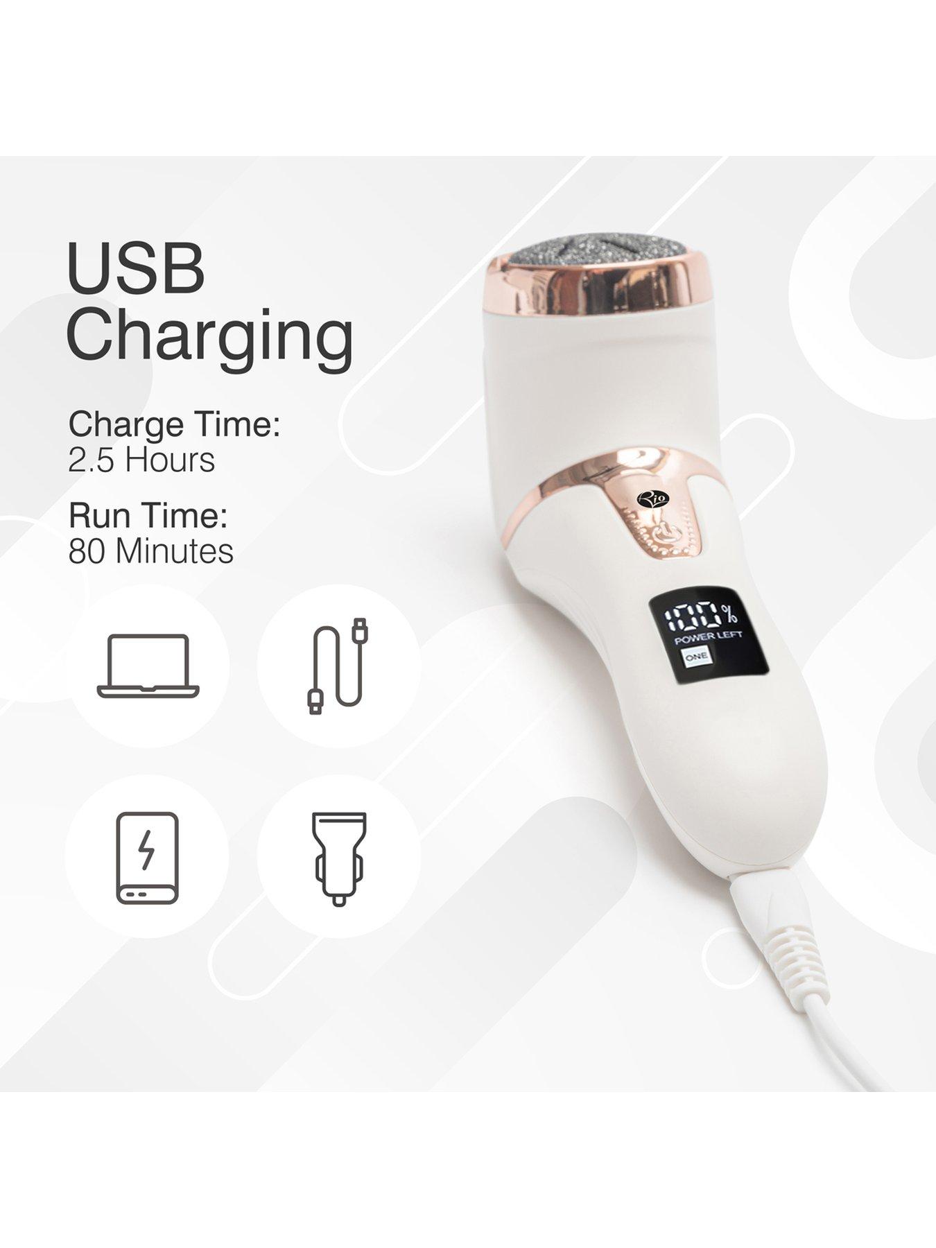 Image 6 of 8 of Rio Go Smooth Electric Foot File Hard Skin Remover with Vacuum Action
