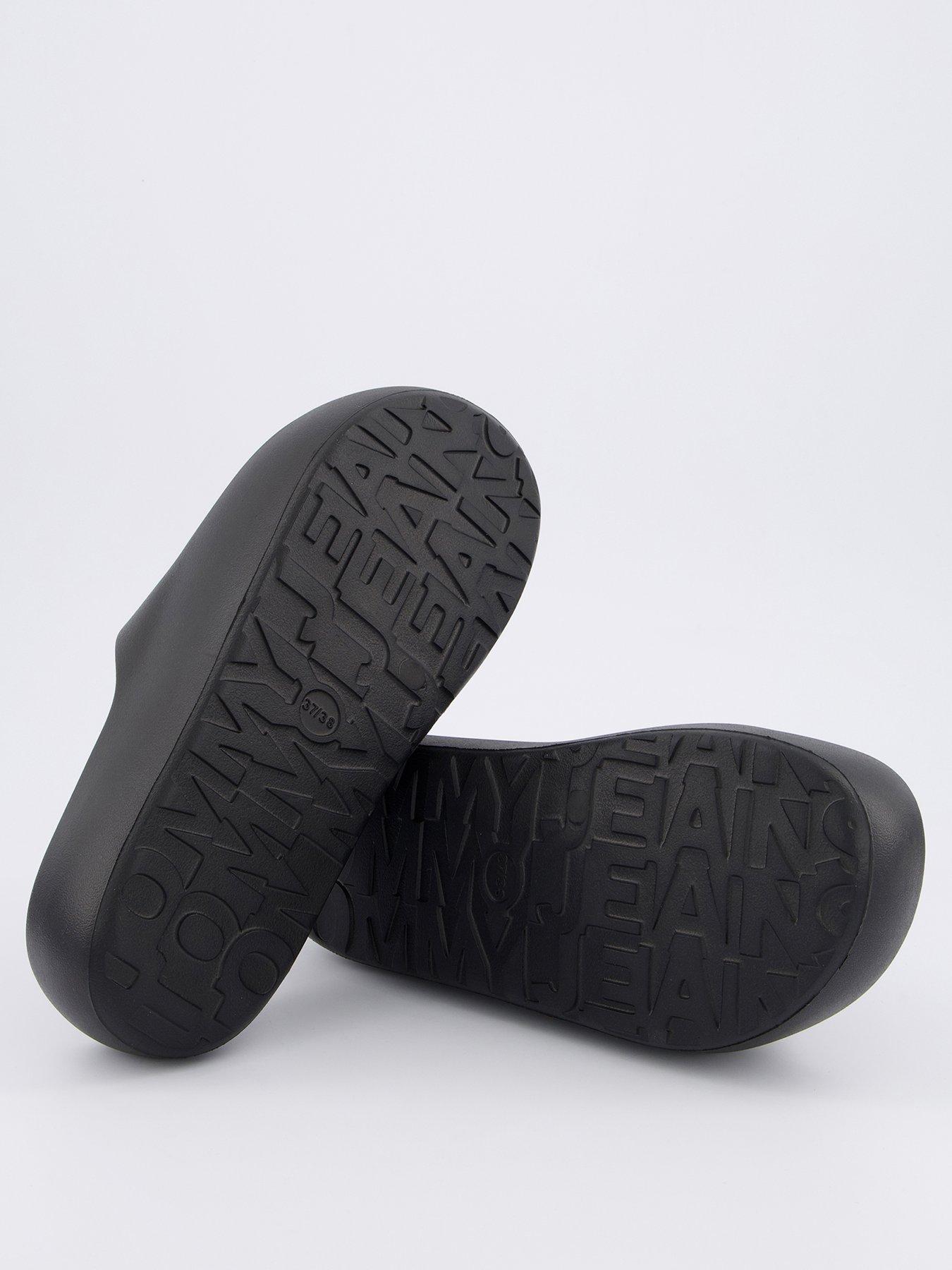  image of tommy-jeans-flatform-logo-pool-slider-black