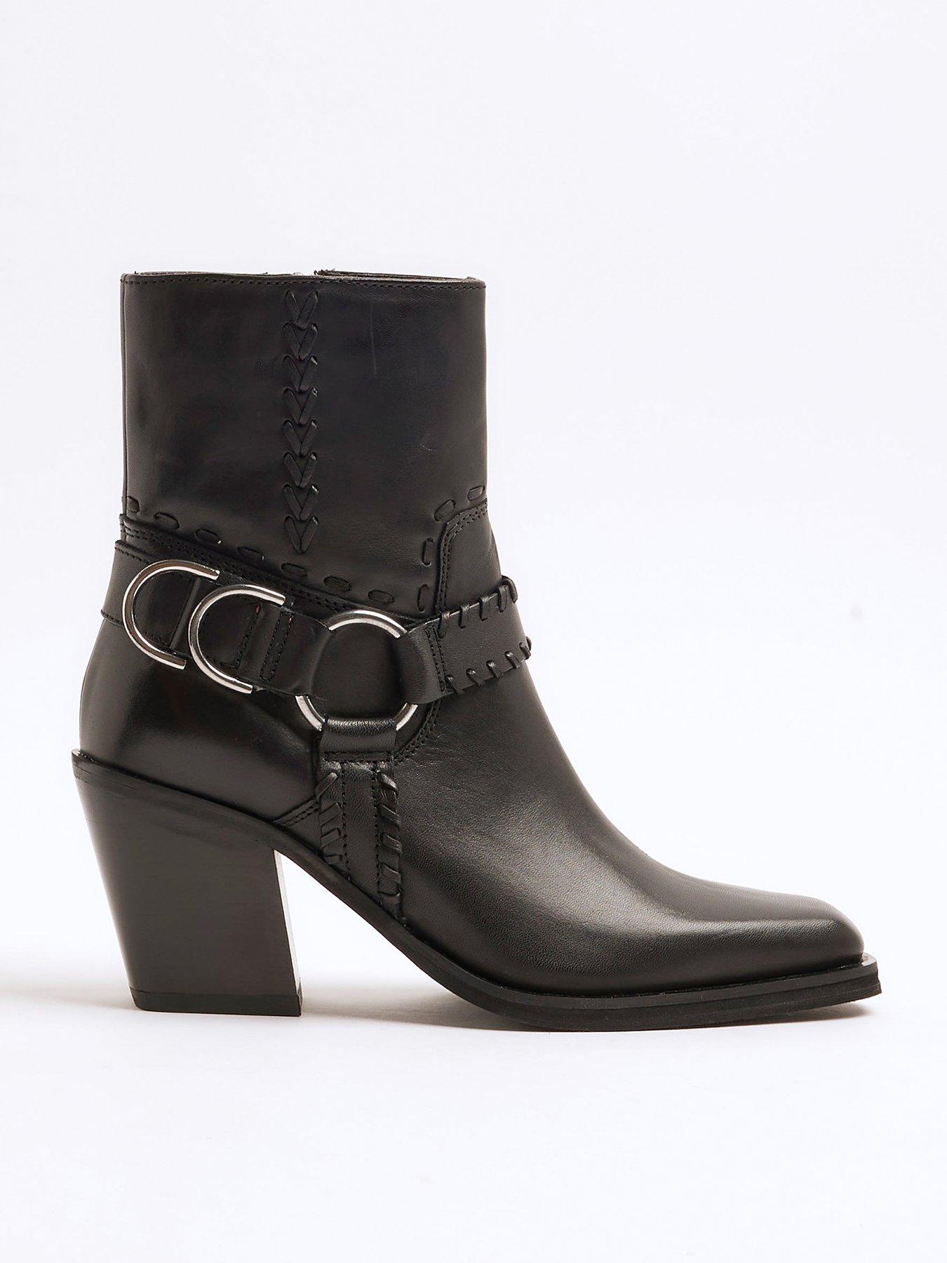 undefined Harness Ankle Boot - Black