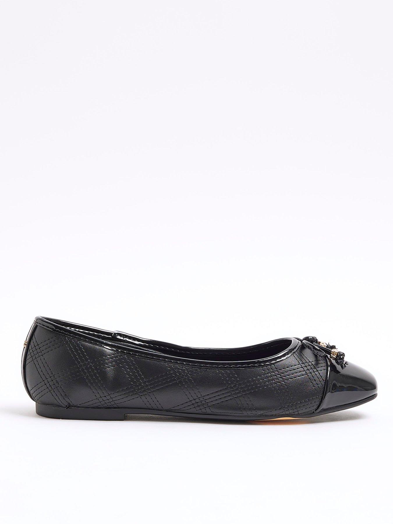 River Island Wide Fit Trim Loafer Black littlewoods