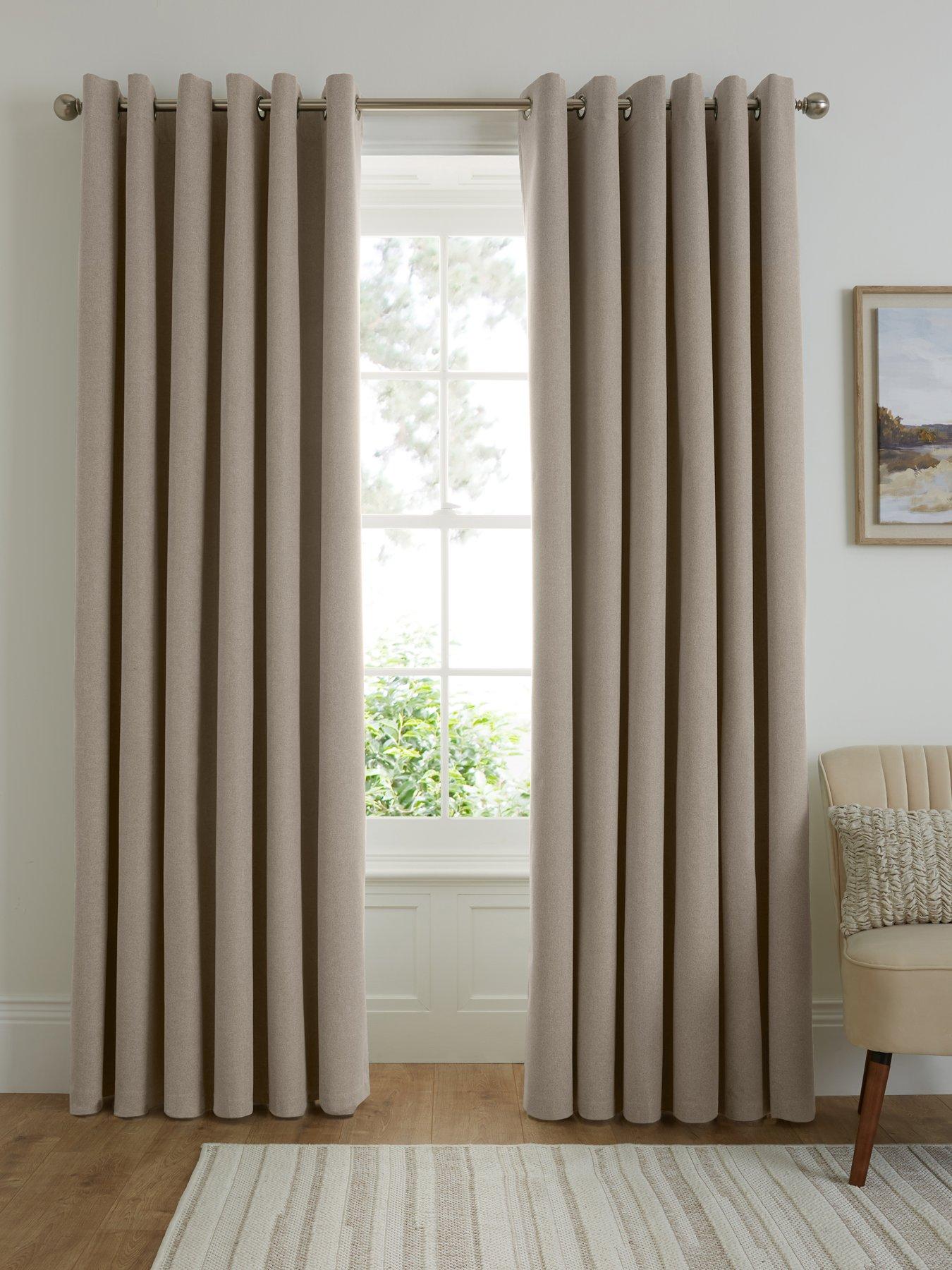 Image 1 of 4 of The Very Collection Houston Blackout Eyelet Curtains