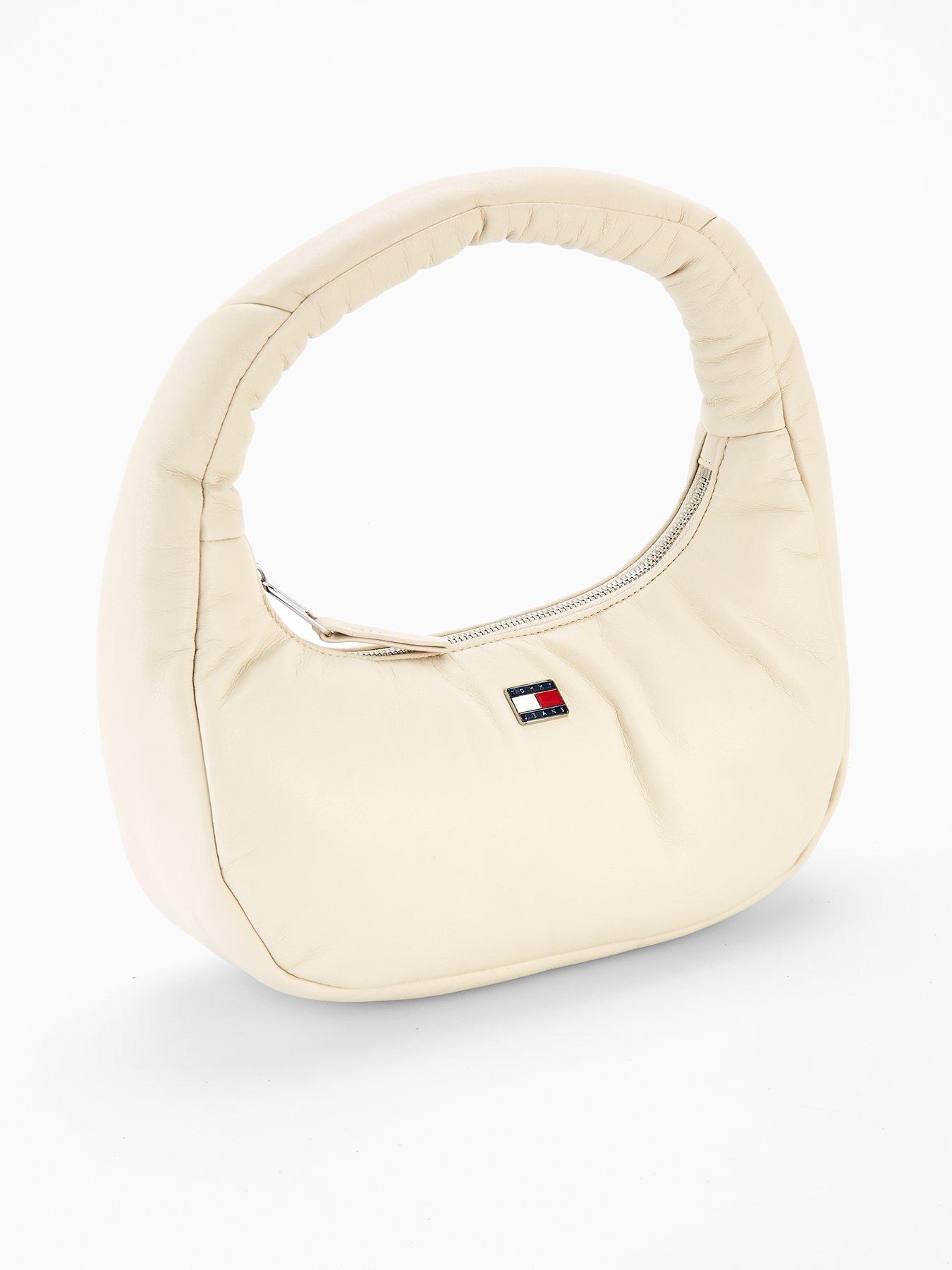 Image 2 of 4 of Tommy Jeans Badge Logo Pillow Shoulder Bag - White