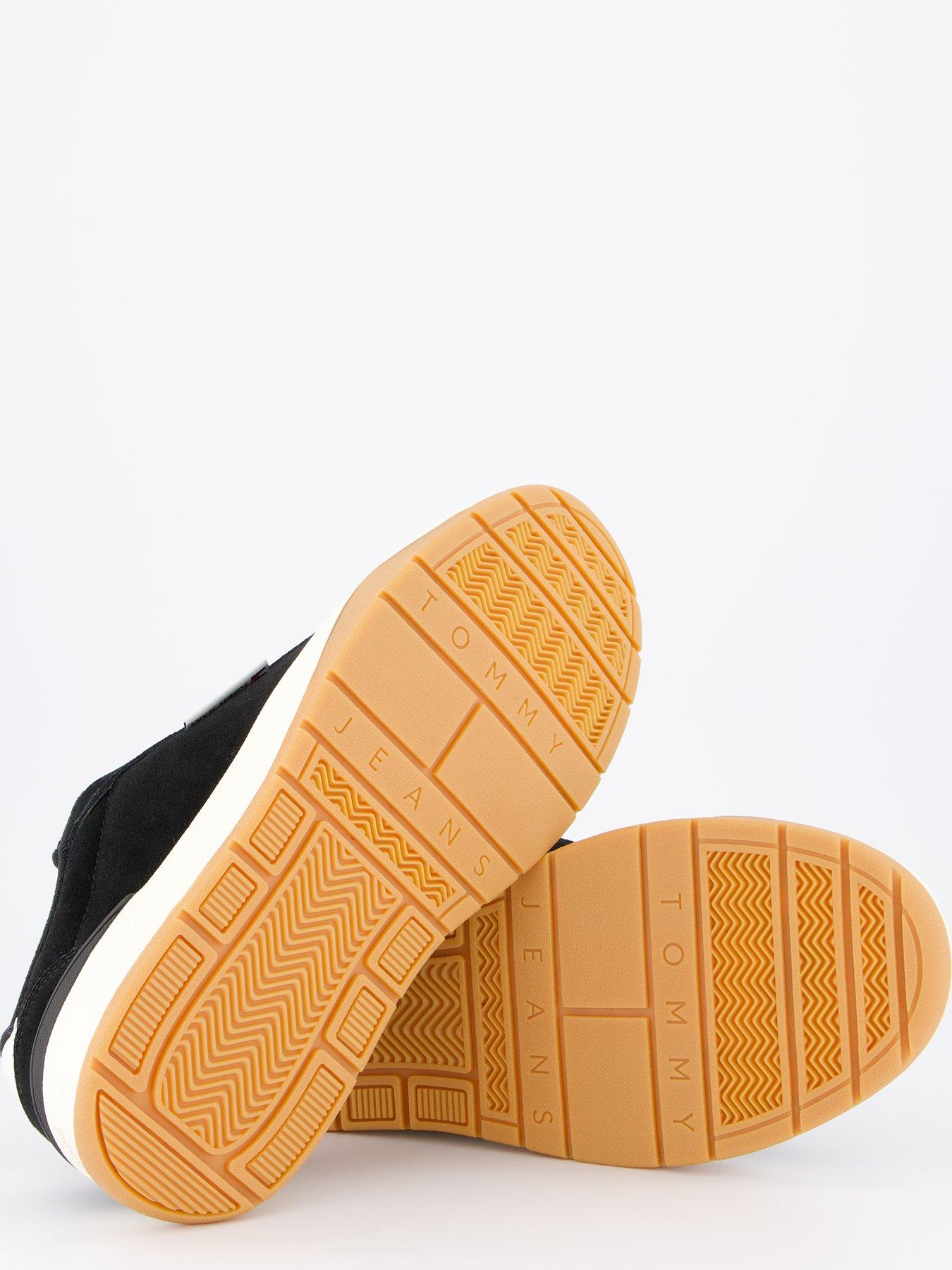  image of tommy-jeans-skate-suede-trainers-black