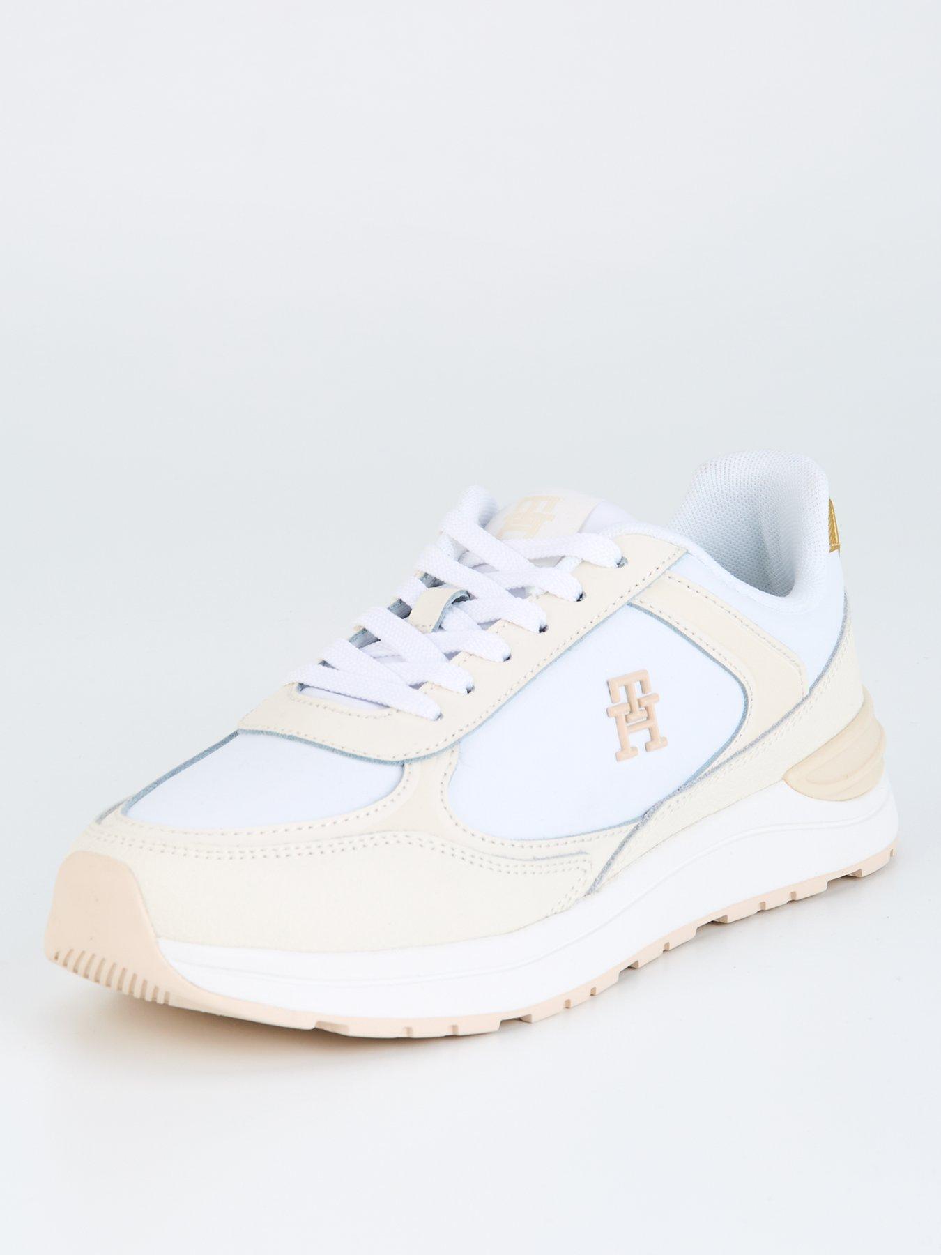  image of tommy-hilfiger-leather-runner-trainer-white