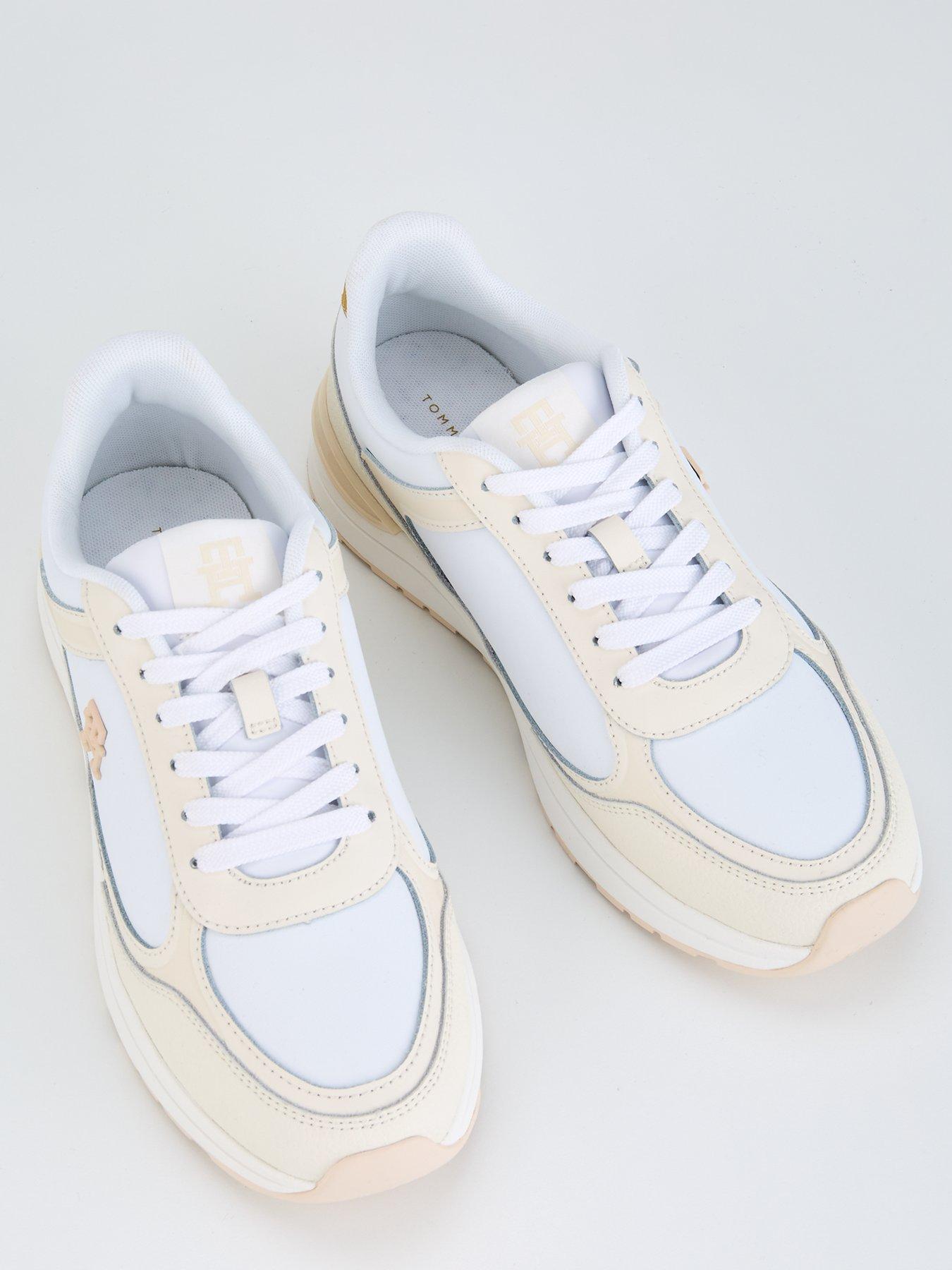  image of tommy-hilfiger-leather-runner-trainer-white