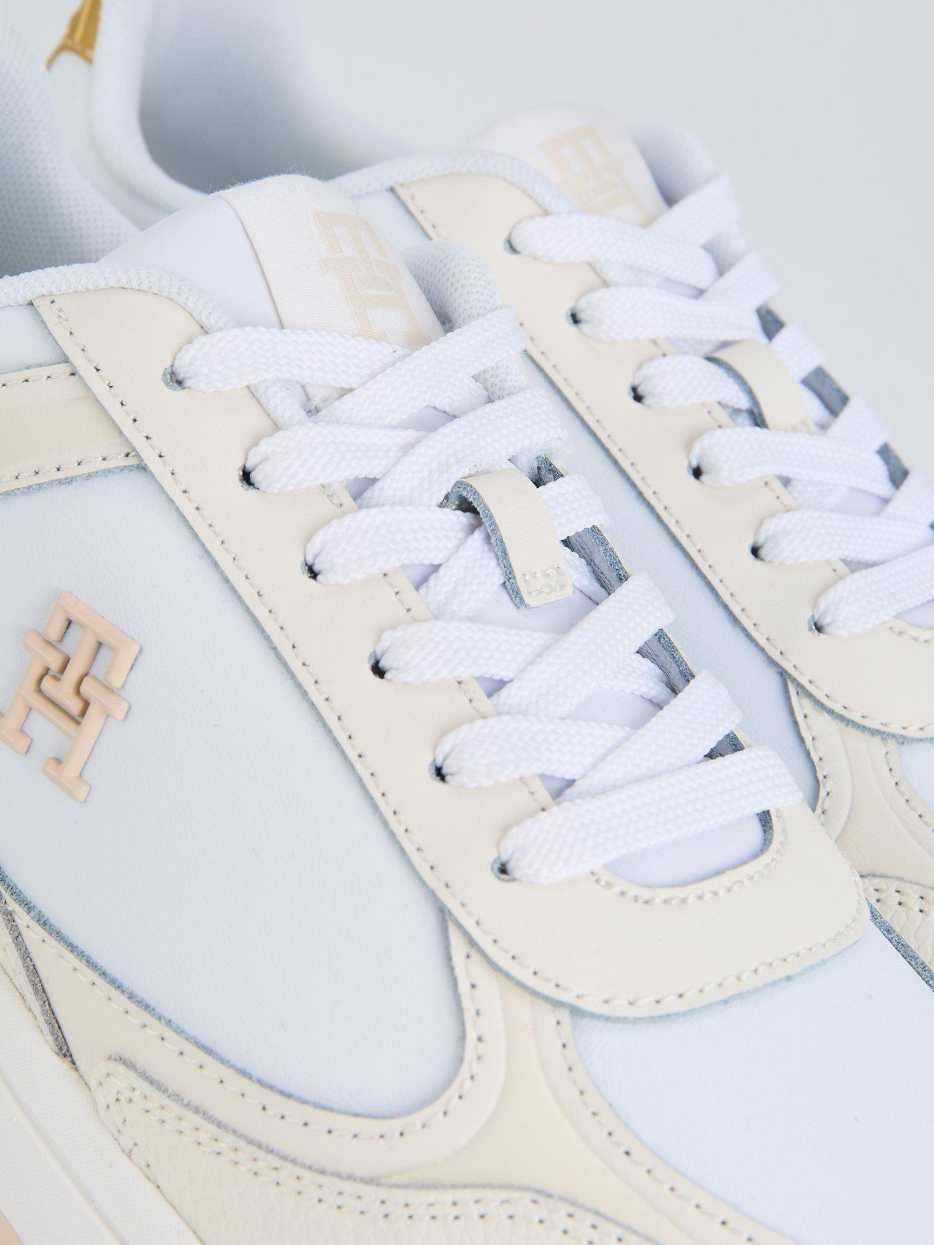  image of tommy-hilfiger-leather-runner-trainer-white