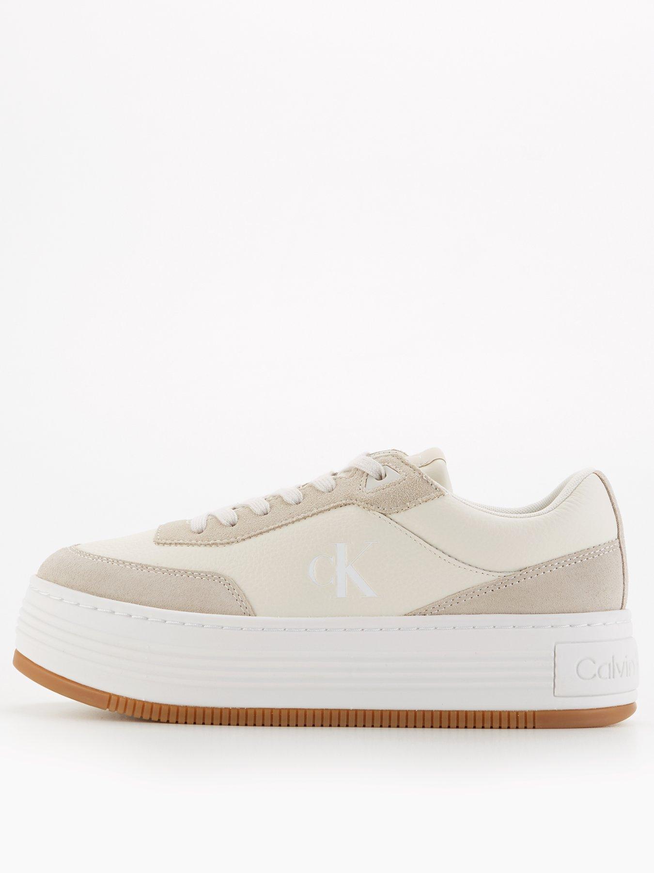  image of calvin-klein-jeans-bold-leather-flatform-trainer-creamy-whiteeggshell