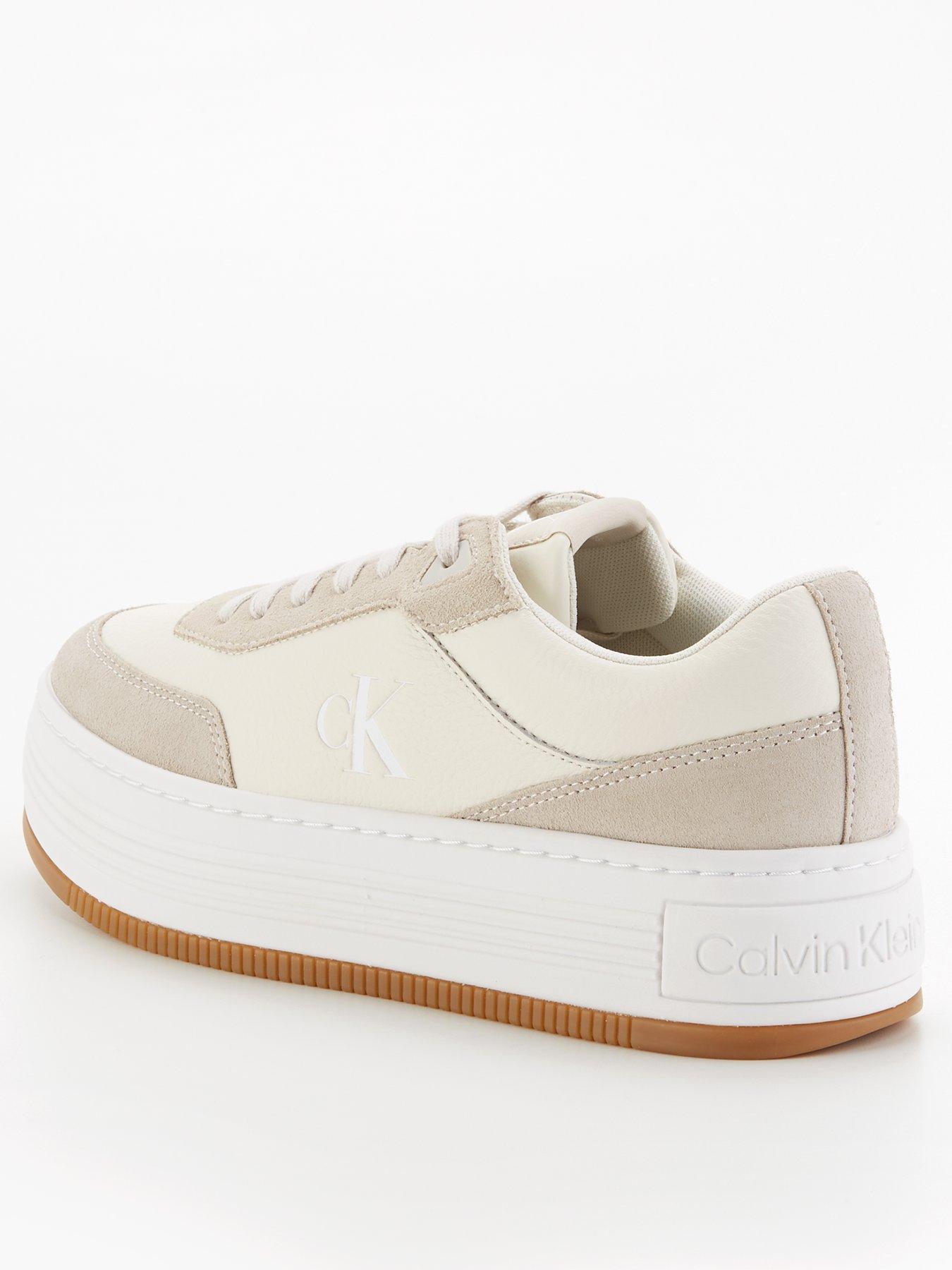  image of calvin-klein-jeans-bold-leather-flatform-trainer-creamy-whiteeggshell