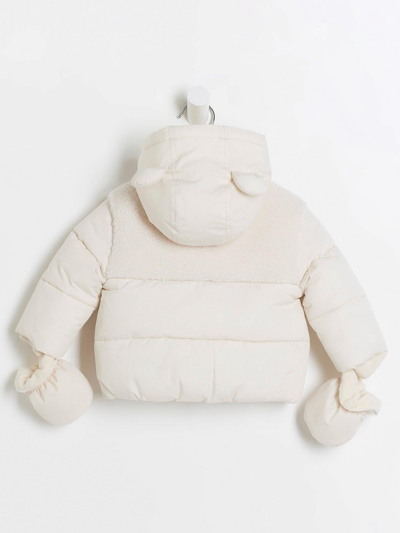 River Island Baby Unisex Baby Padded Jacket Beige littlewoods