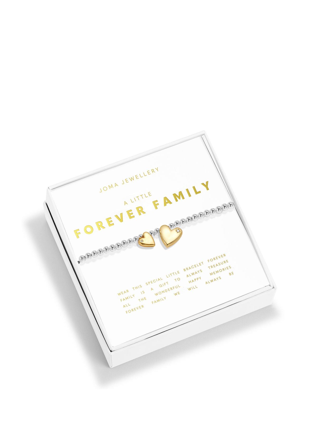 undefined Boxed A Little Forever Family Bracelet In Silver And Gold Plating