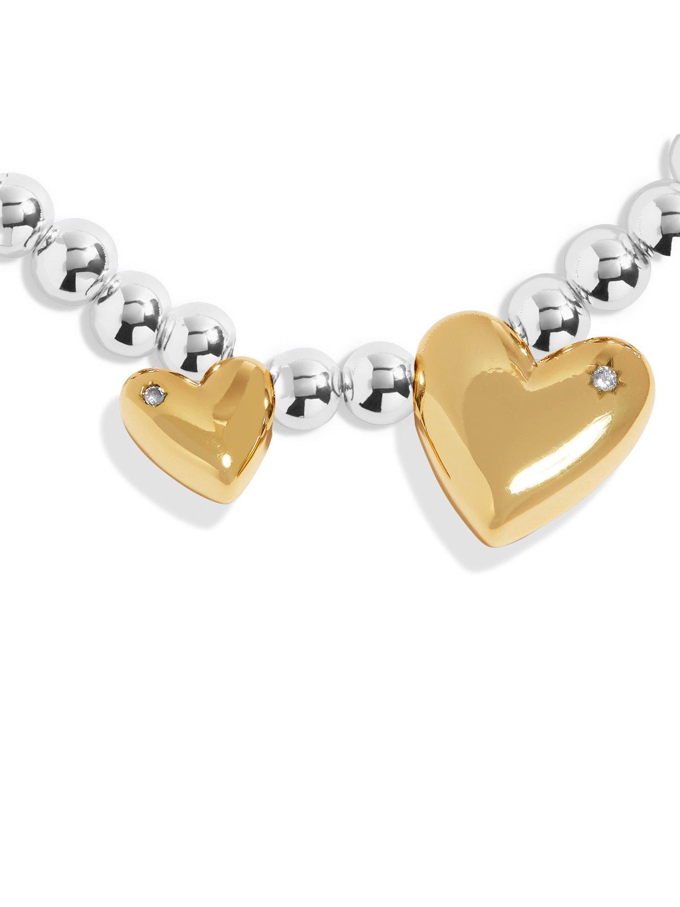  image of joma-jewellery-boxed-a-little-forever-family-bracelet-in-silver-and-gold-plating