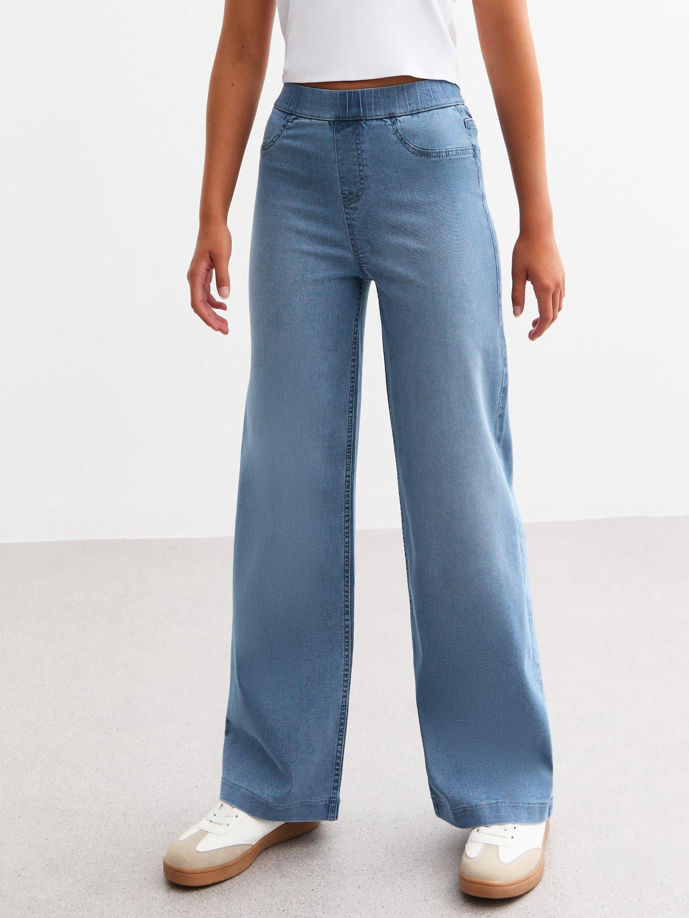 New Look 915 Girls Blue Wide Leg Jeggings Littlewoods