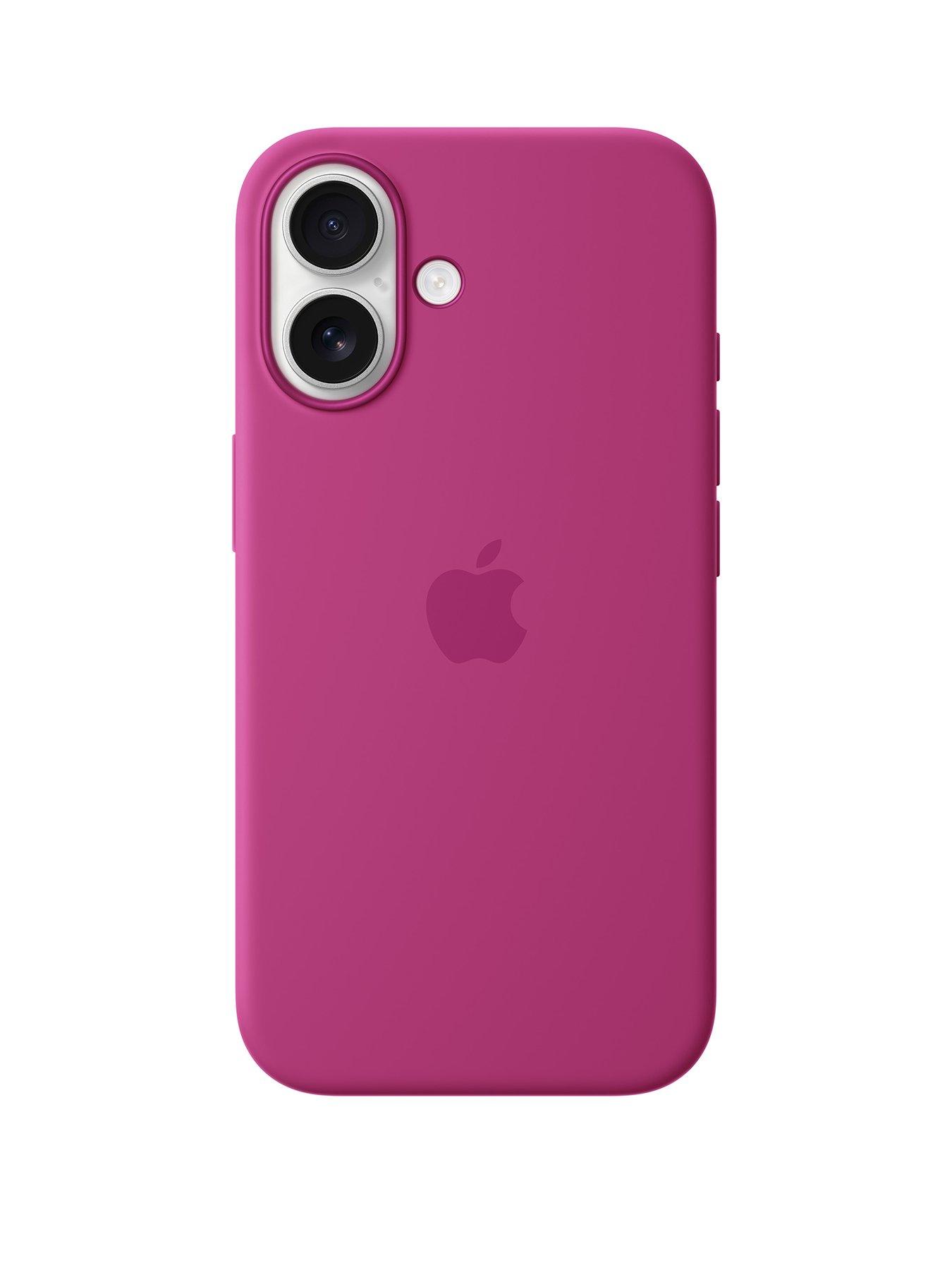 undefined iPhone 16 Silicone Case with MagSafe - Fuchsia