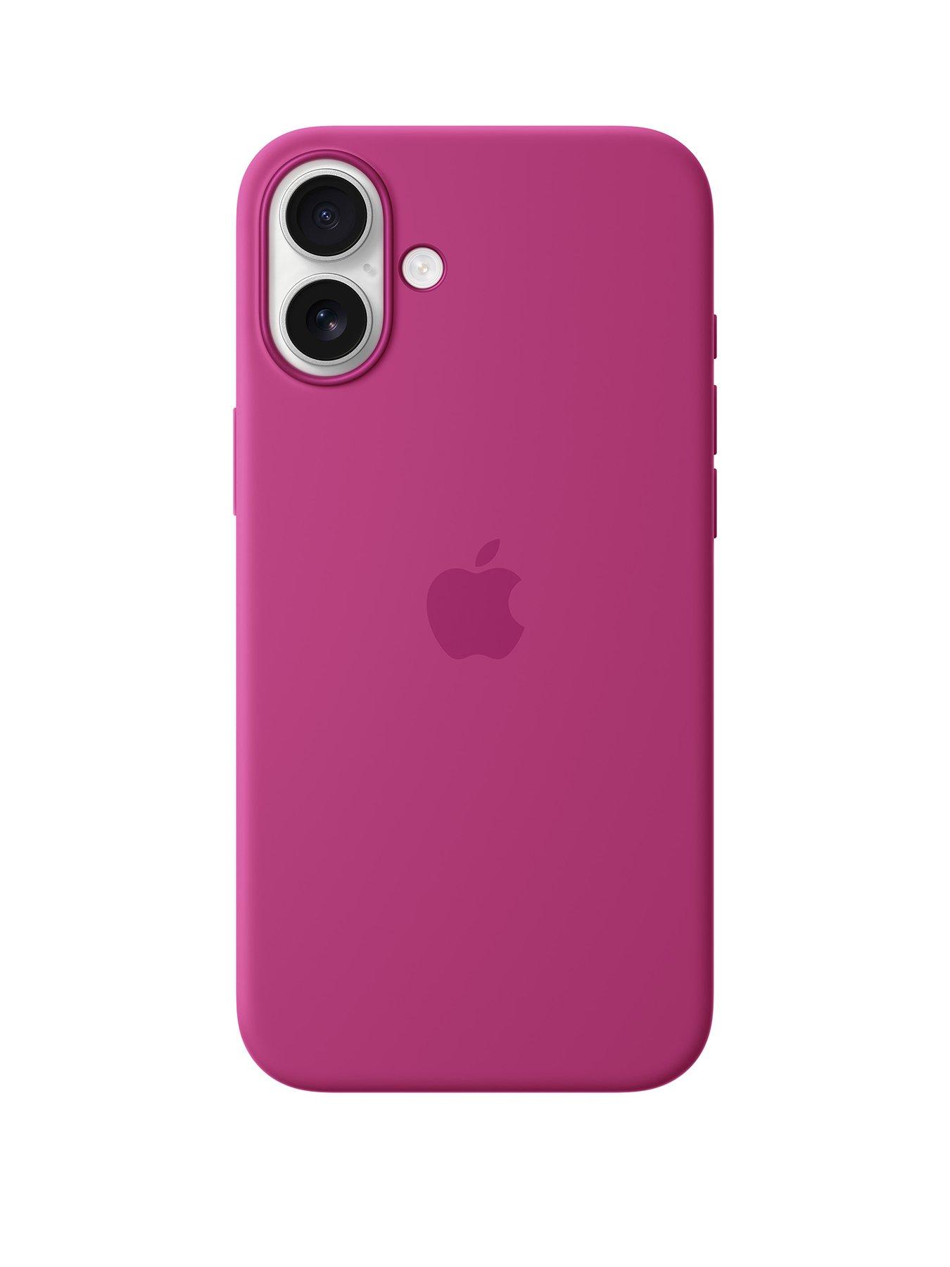 undefined iPhone 16 Plus Silicone Case with MagSafe - Fuchsia