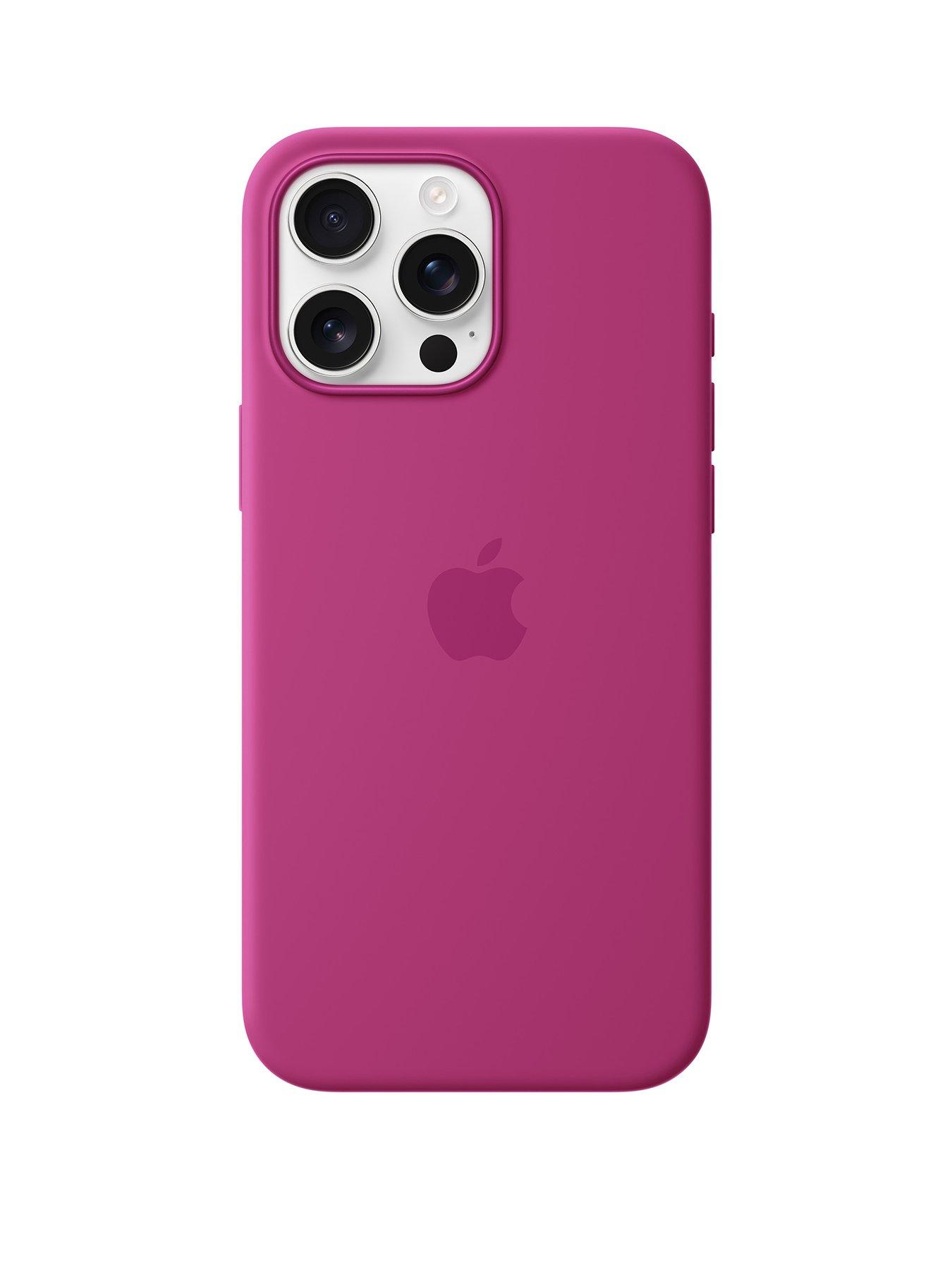 front image of apple-iphonenbsp16-pro-max-silicone-case-with-magsafe-fuchsia