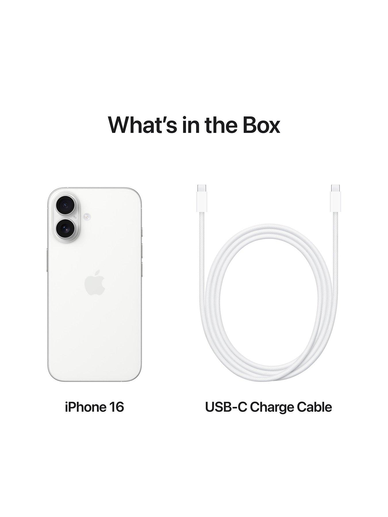 Apple iPhone 16, 128Gb - White | Littlewoods