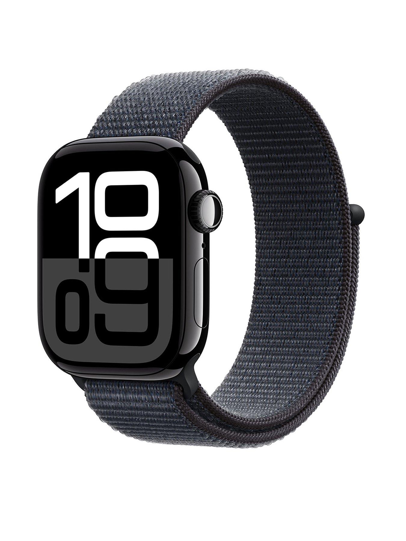 Watch Series 10 GPS 42mm Jet Black Aluminium Case with Ink Sport Loop