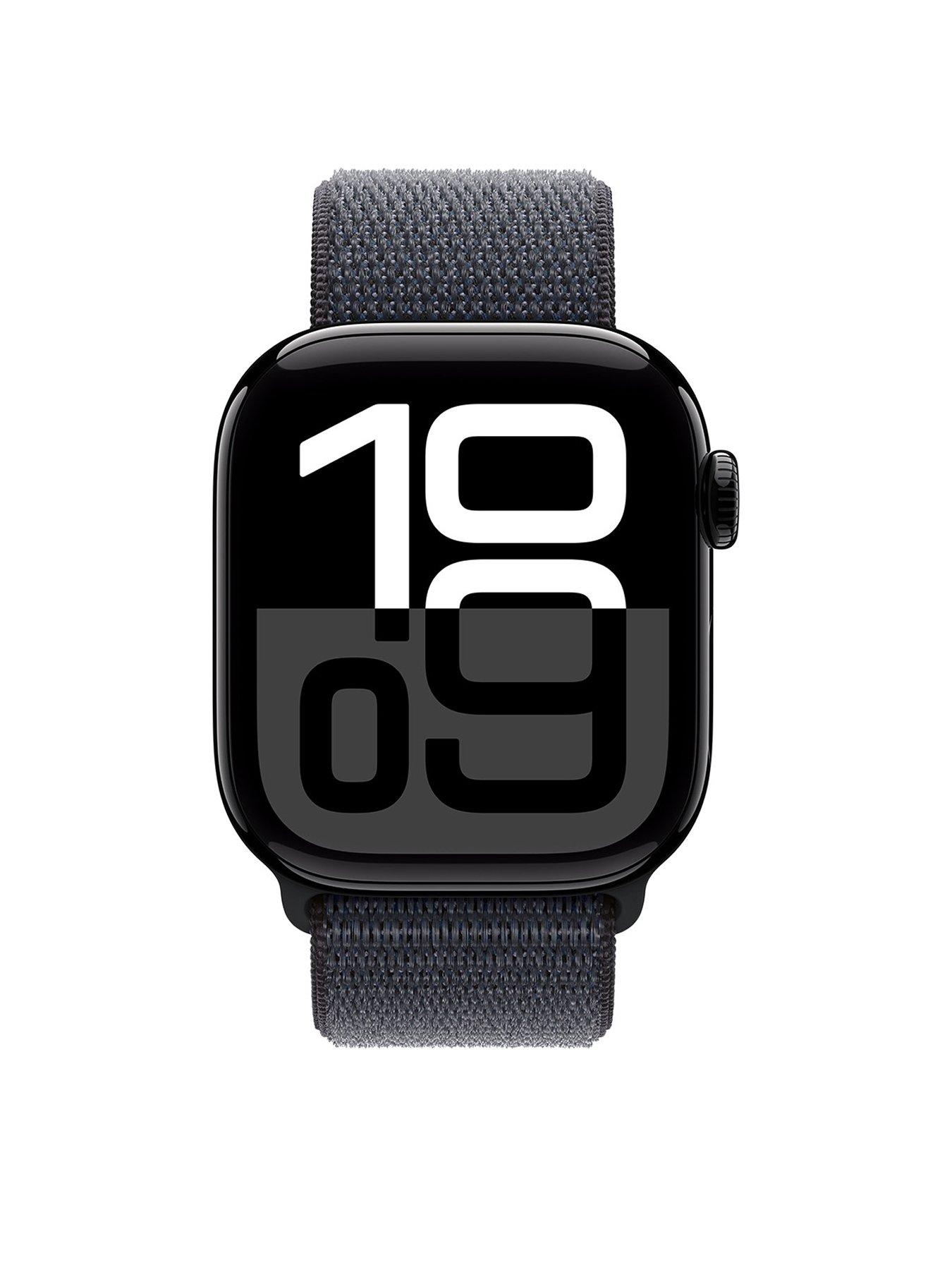 Image 2 of 8 of Apple Watch Series 10 (GPS),&nbsp;Jet Black Aluminium Case with Ink Sport Loop