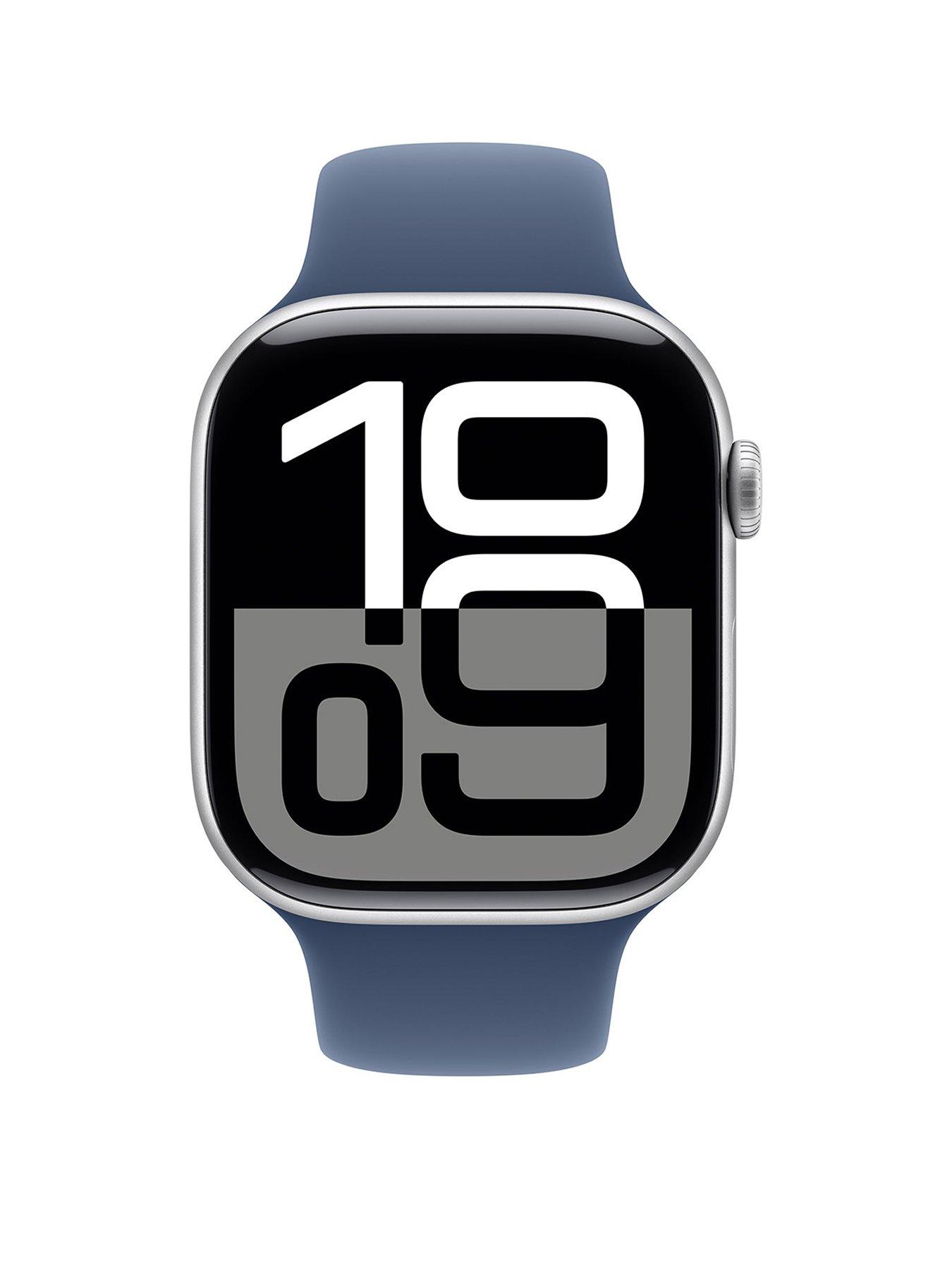  image of apple-watch-series-10-gps-46mm-silver-aluminium-case-with-denim-sport-band-sm
