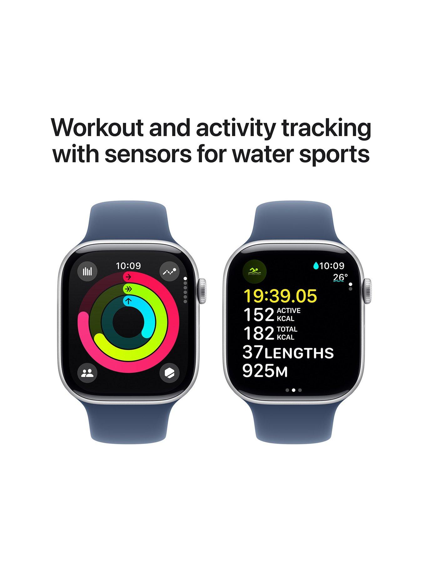  image of apple-watch-series-10-gps-46mm-silver-aluminium-case-with-denim-sport-band-sm