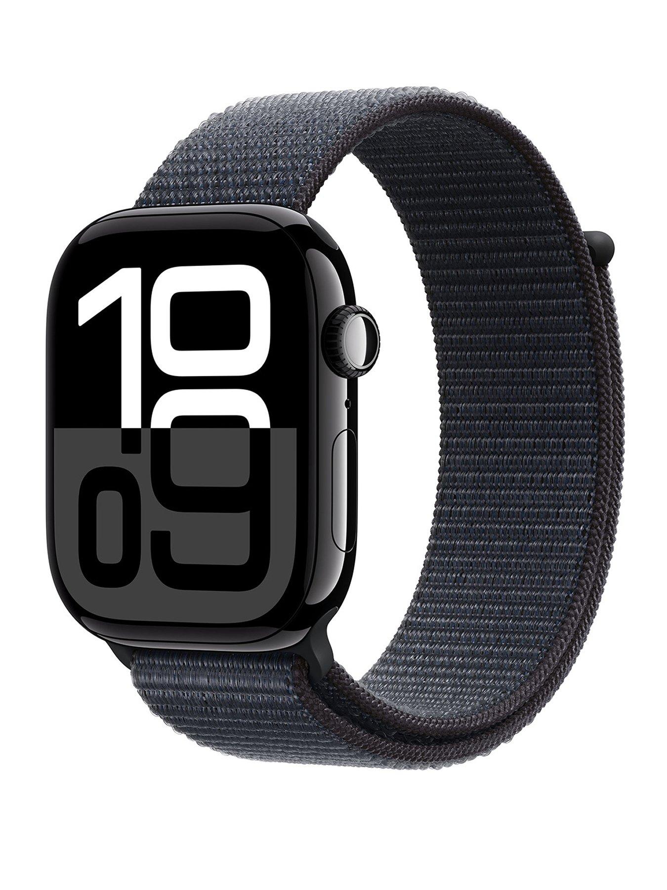  image of apple-watch-series-10-gps-46mm-jet-black-aluminium-case-with-ink-sport-loop