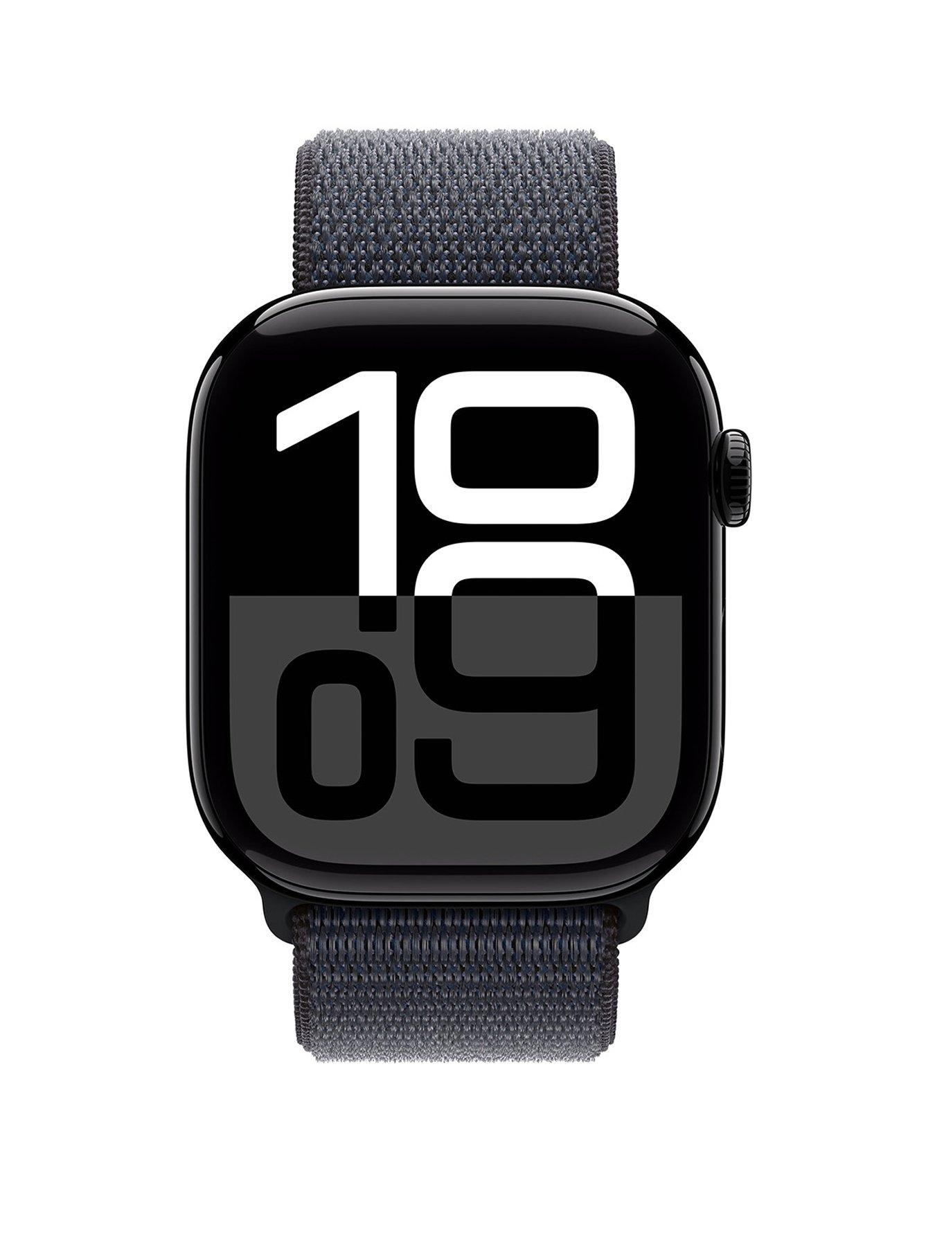  image of apple-watch-series-10-gps-46mm-jet-black-aluminium-case-with-ink-sport-loop