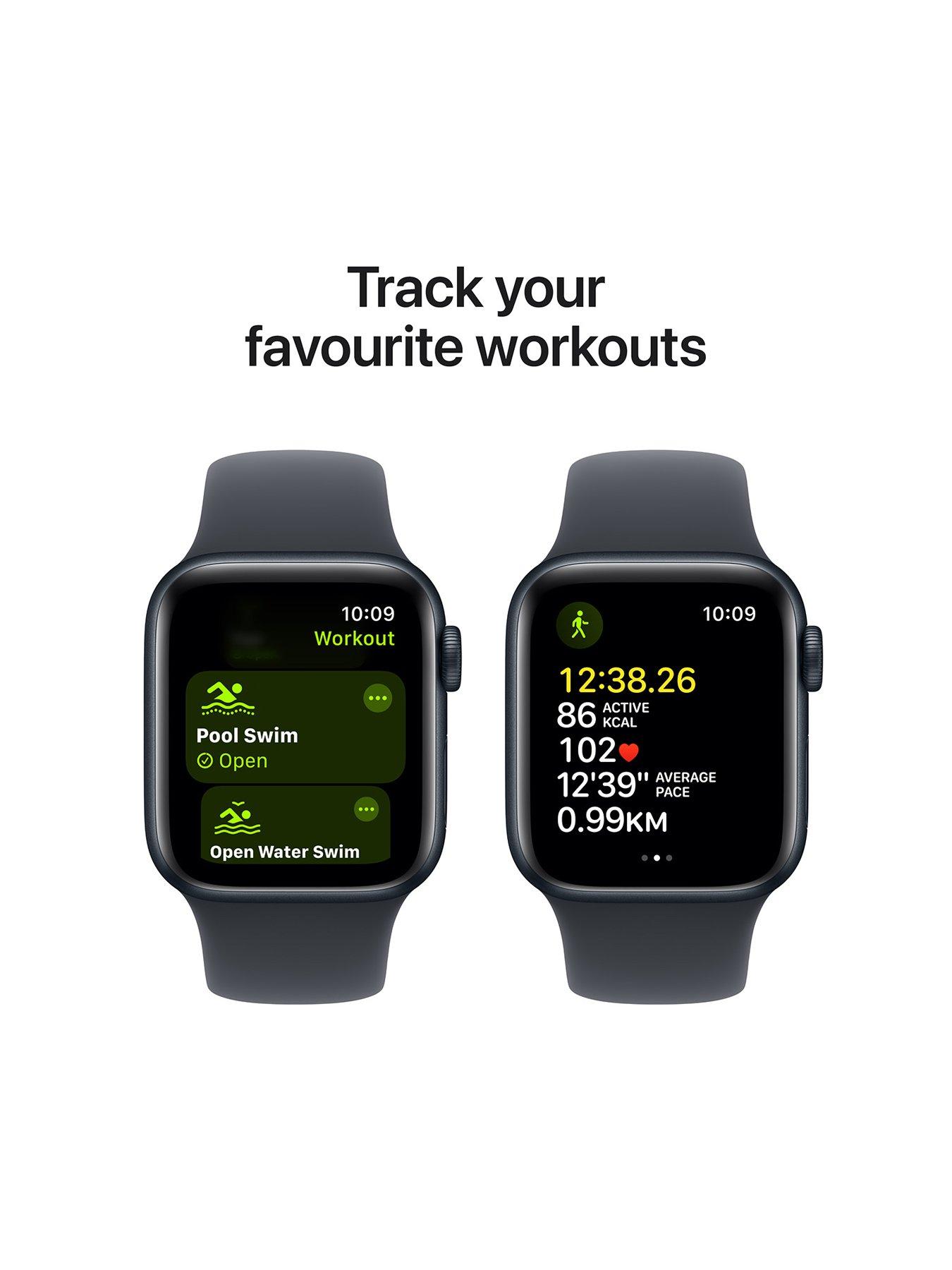 Apple Watch SE (GPS, 2024) Midnight Aluminium Case with Midnight