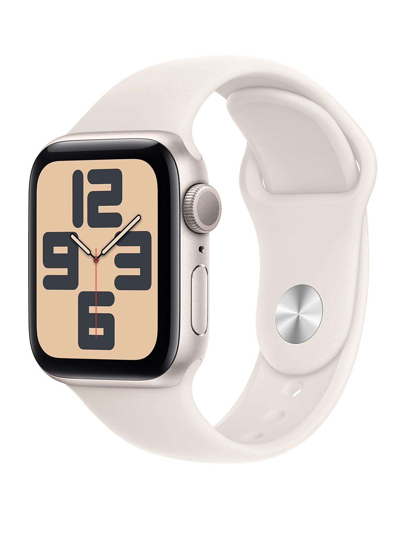 undefined Watch SE (GPS, 2024) Starlight Aluminium Case with Starlight Sport Band