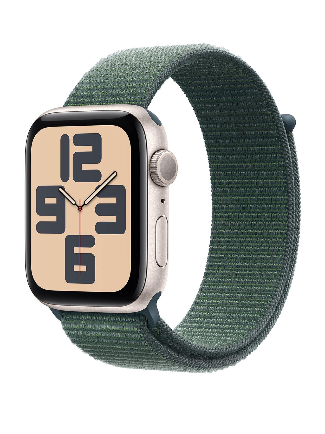 undefined Watch SE (GPS, 2024) Starlight Aluminium Case with Lake Green Sport Loop