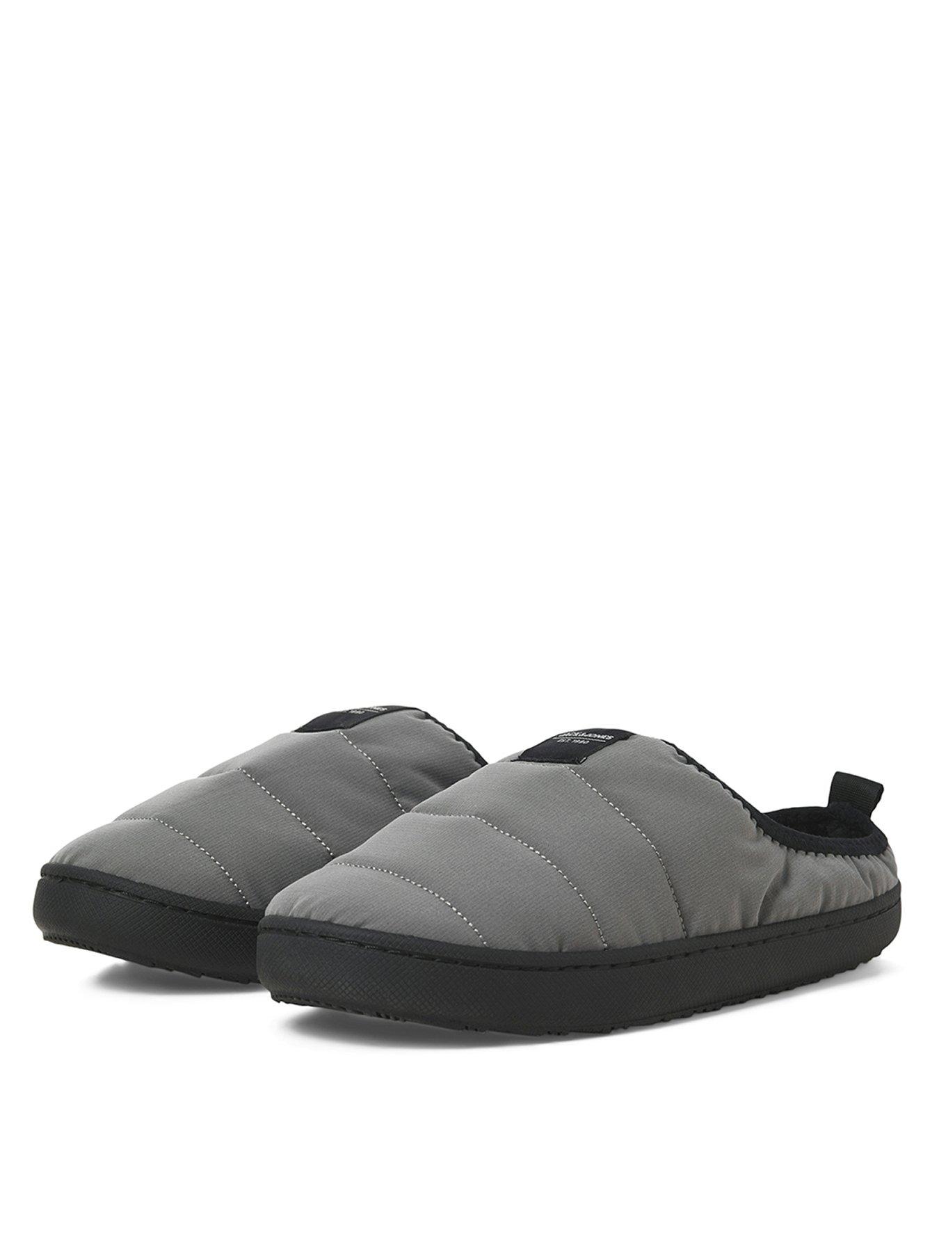  image of jack-jones-junior-boys-martey-nylon-home-slippers-grey