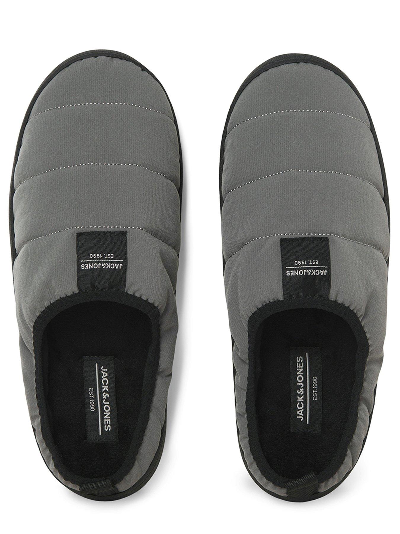  image of jack-jones-junior-boys-martey-nylon-home-slippers-grey