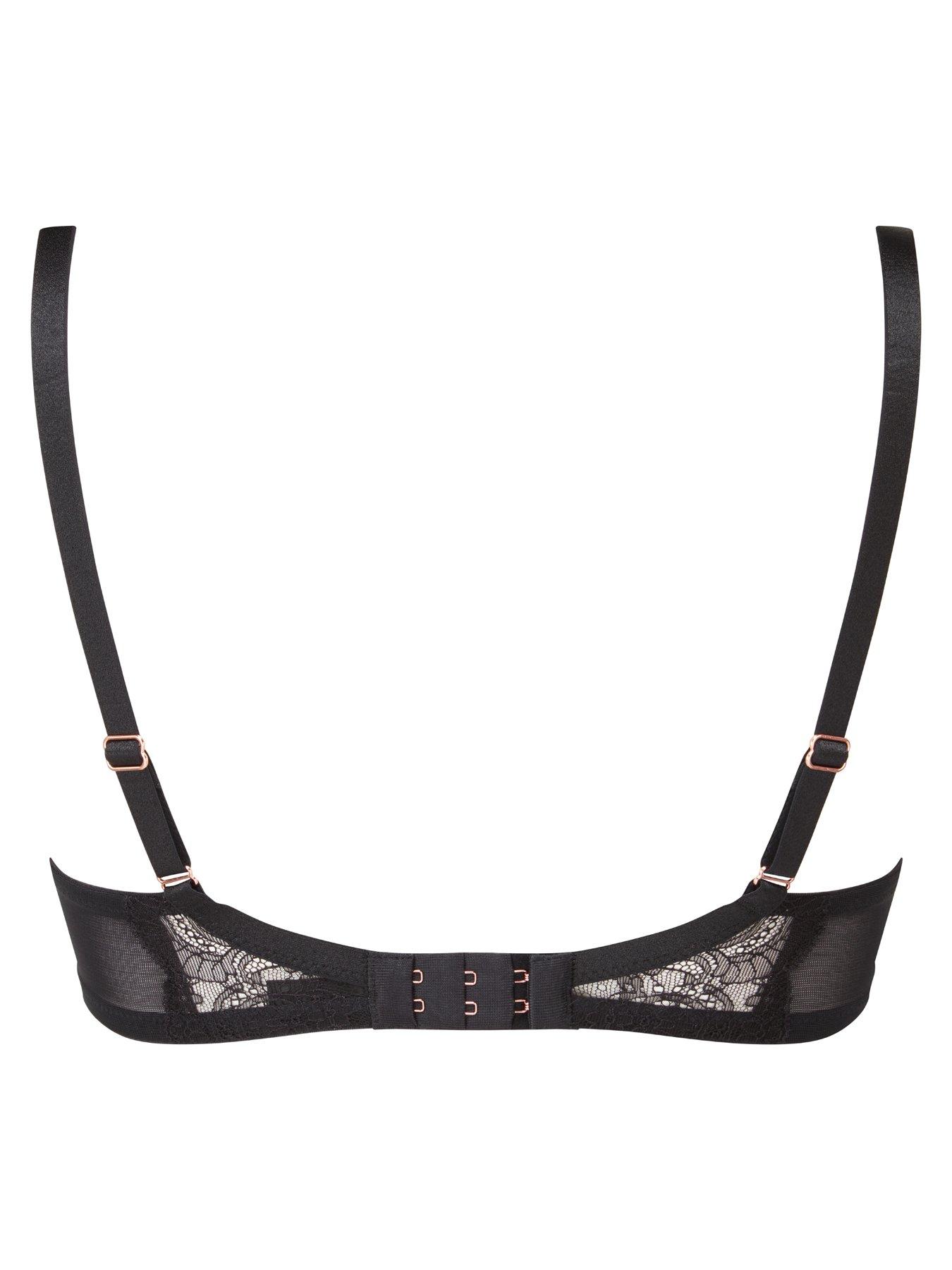  image of gossard-vip-confession-non-padded-balcony-bra--burgundyblack
