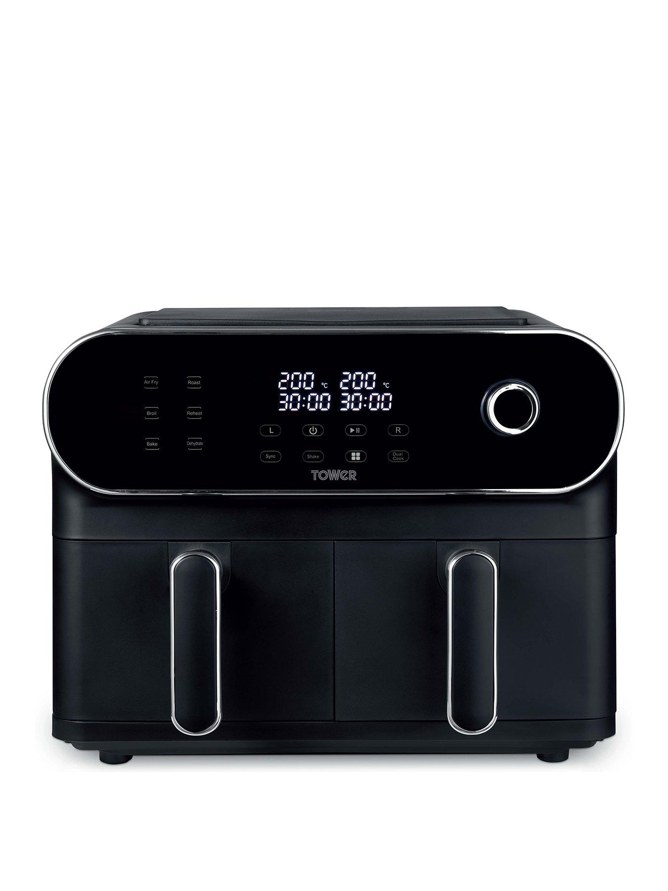 Tower 10.4L Vortx Dual Basket Air Fryer (Exclusive), Black