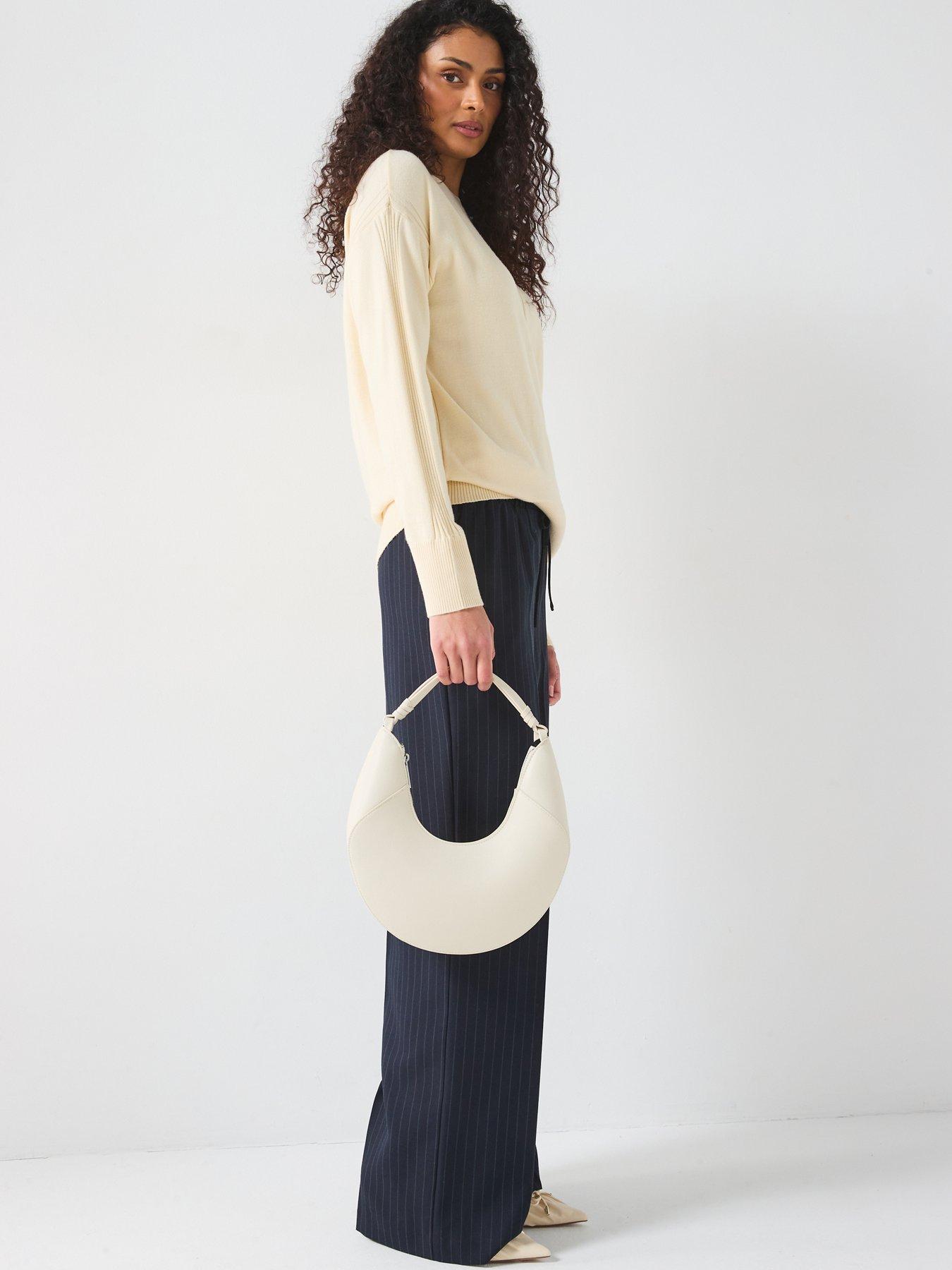  image of everyday-dropped-hem-batwing-longline-jumper-natural