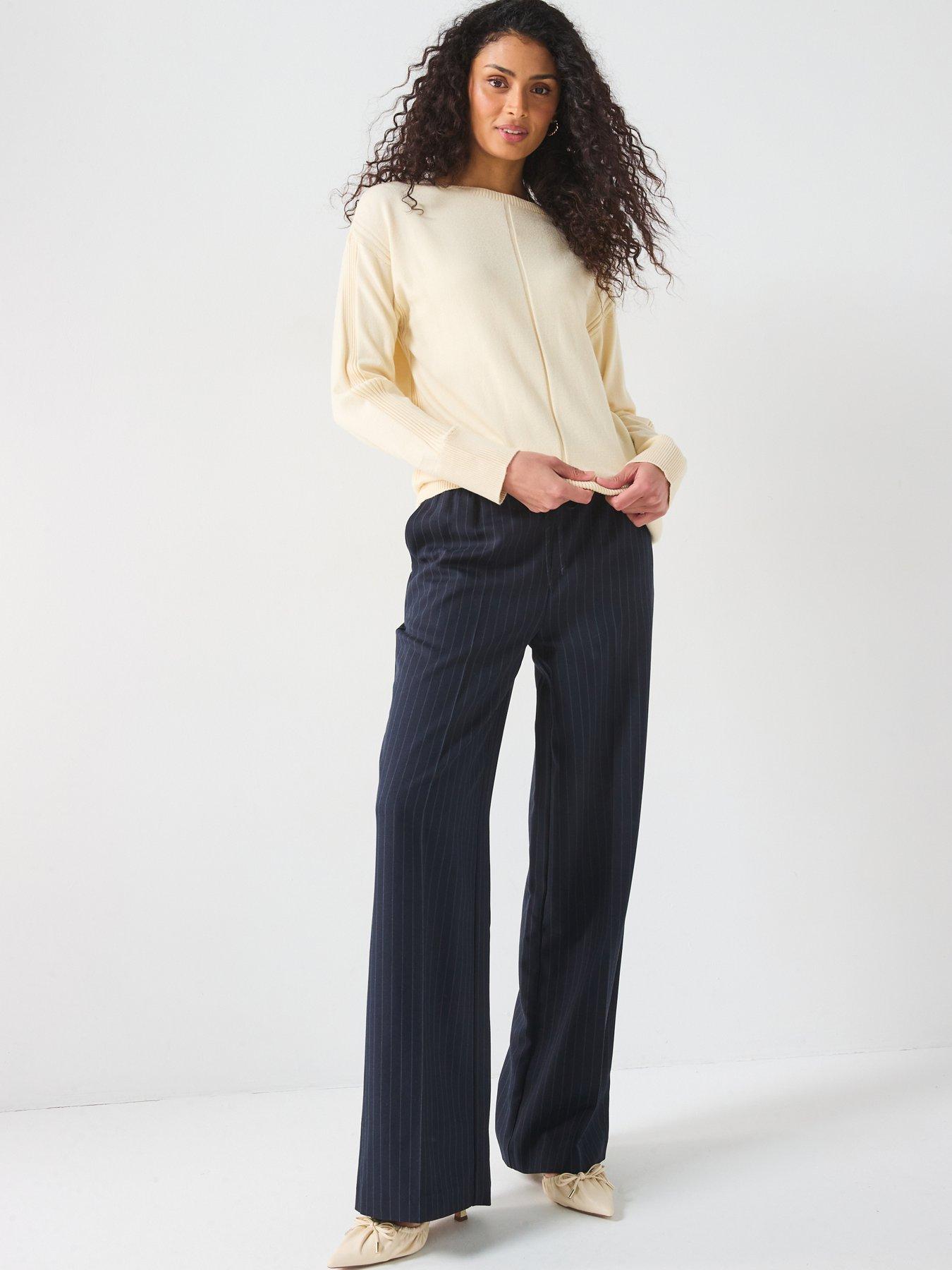  image of everyday-dropped-hem-batwing-longline-jumper-natural