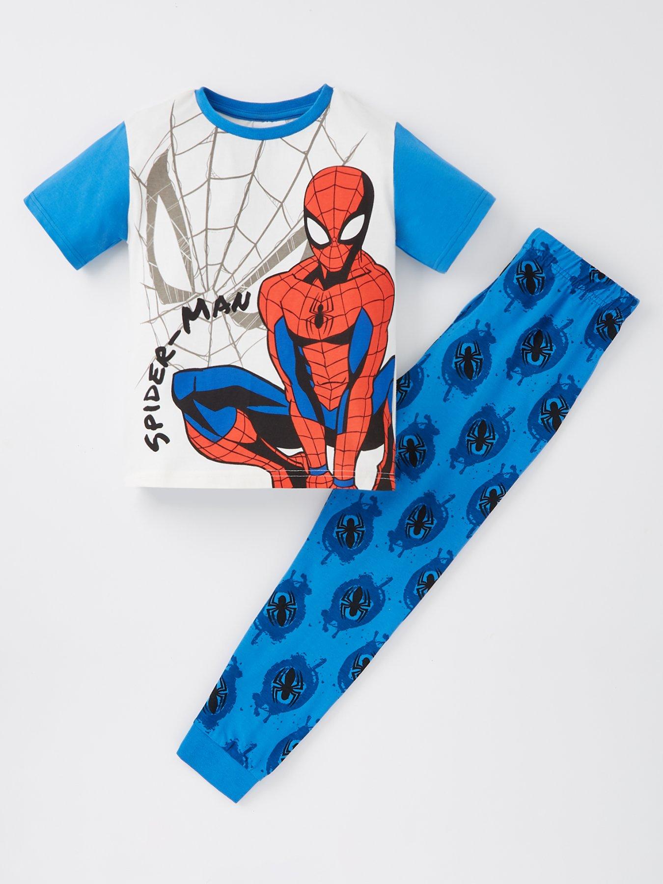 spiderman-short-sleeve-pyjamas-blue