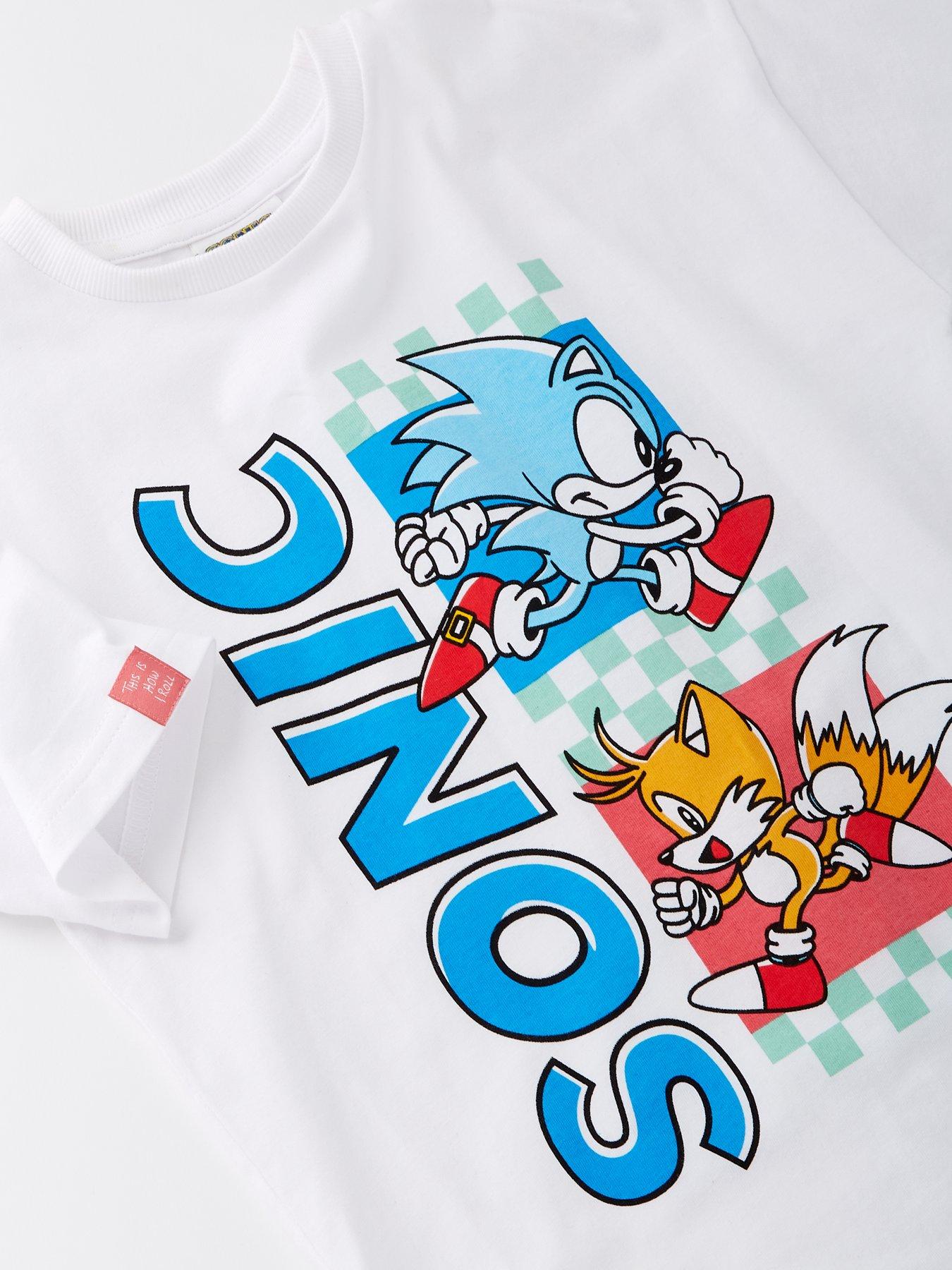  image of sonic-the-hedgehog-2-piece-t-shirt-and-jogger-set-multi