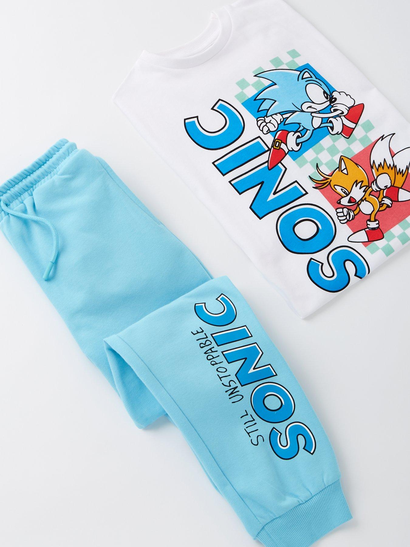  image of sonic-the-hedgehog-2-piece-t-shirt-and-jogger-set-multi