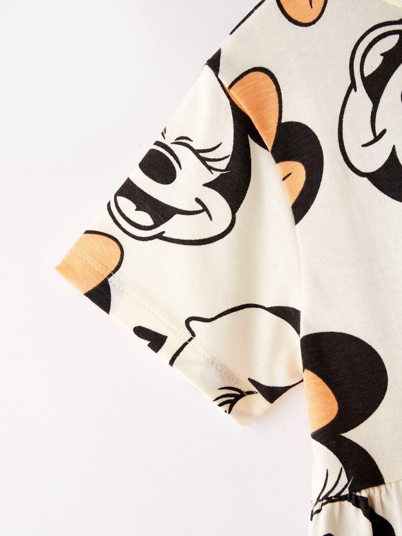  image of minnie-mouse-disney-minnie-mouse-all-over-print-short-sleeve-dress