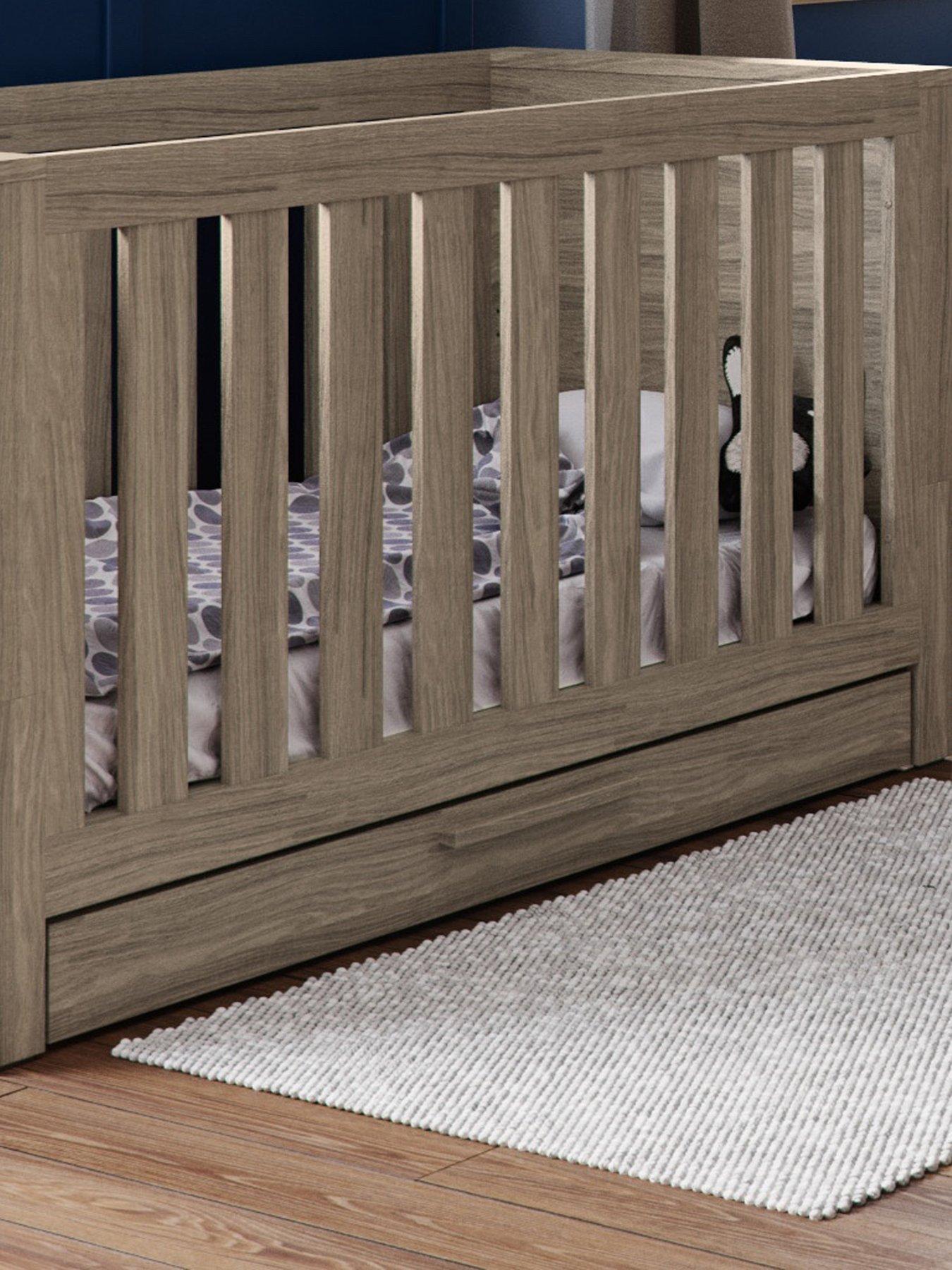 Little Acorns Ellesmere Under Bed Drawers Grey Ash