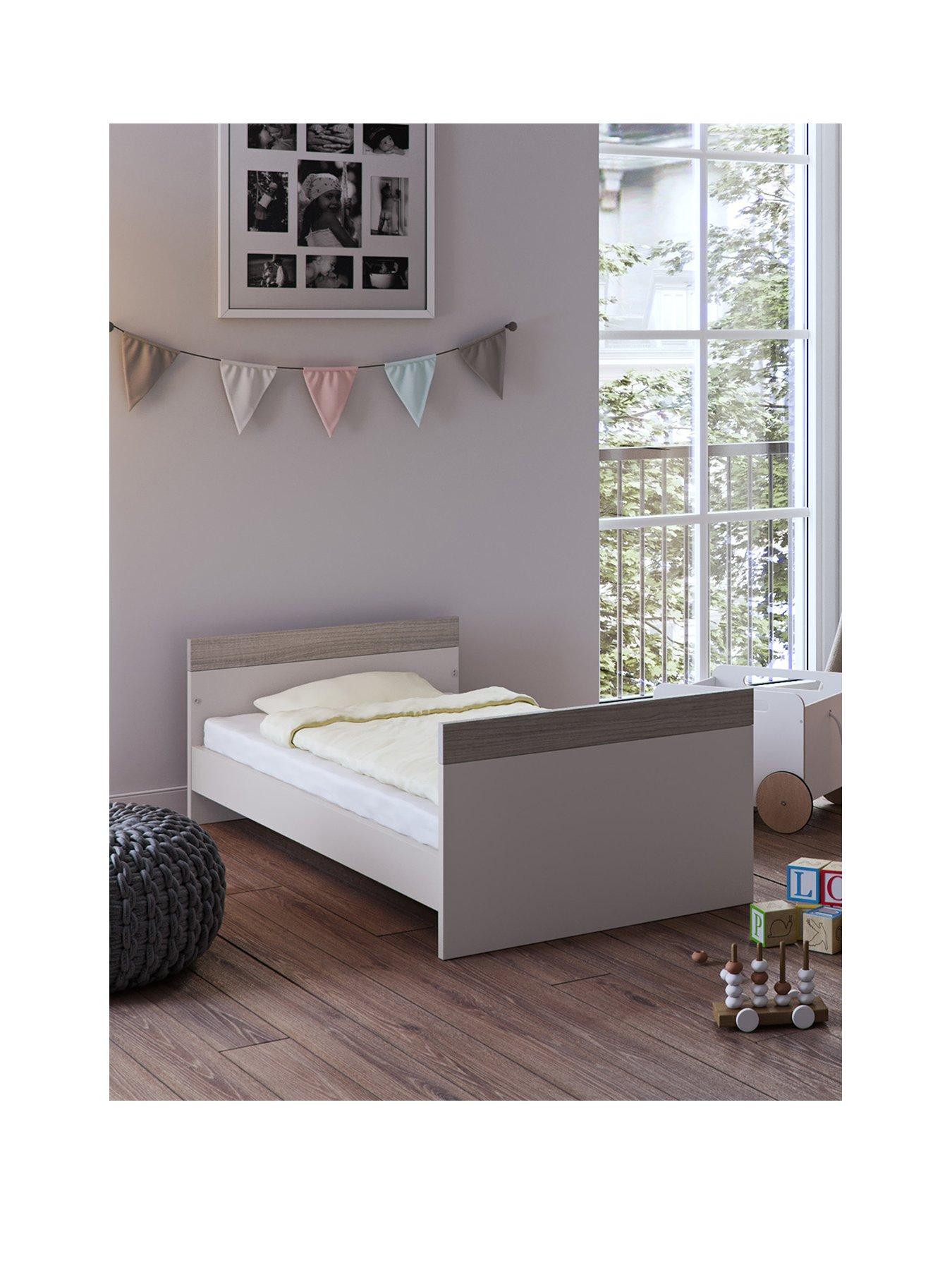 Image 2 of 4 of Little Acorns Burlington Cot Bed - Cashmere &amp; Grey Ash