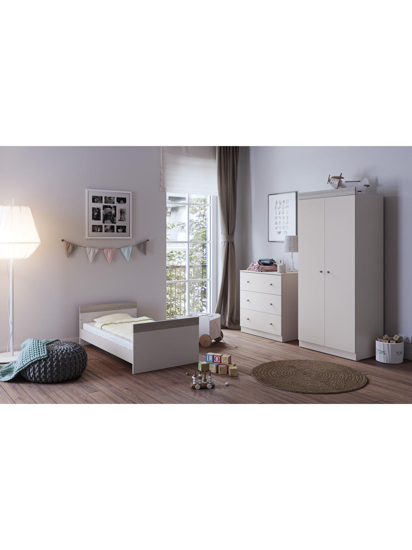Image 4 of 4 of Little Acorns Burlington Cot Bed - Cashmere &amp; Grey Ash