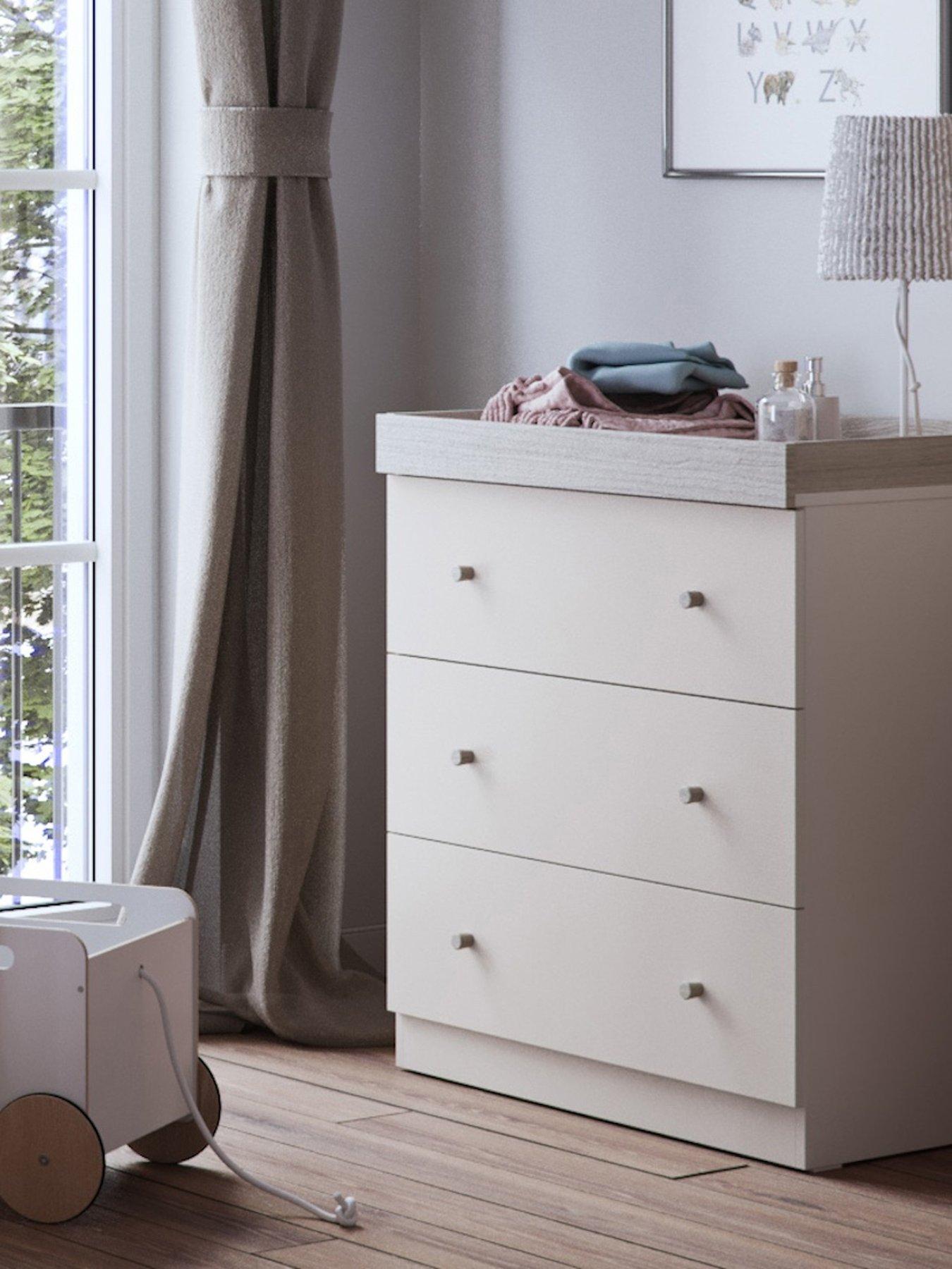 Little Acorns Burlington Dresser - Cashmere  &  Grey Ash